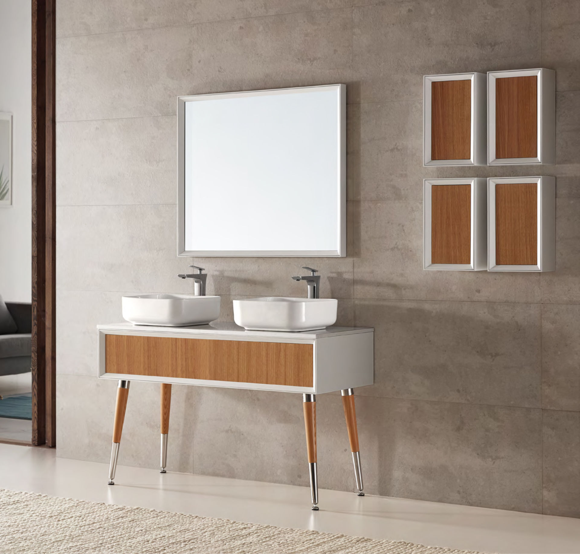 Bathroom cabinet design,Home design,product design,Minimalist bathroom cabinet,Italian original design,