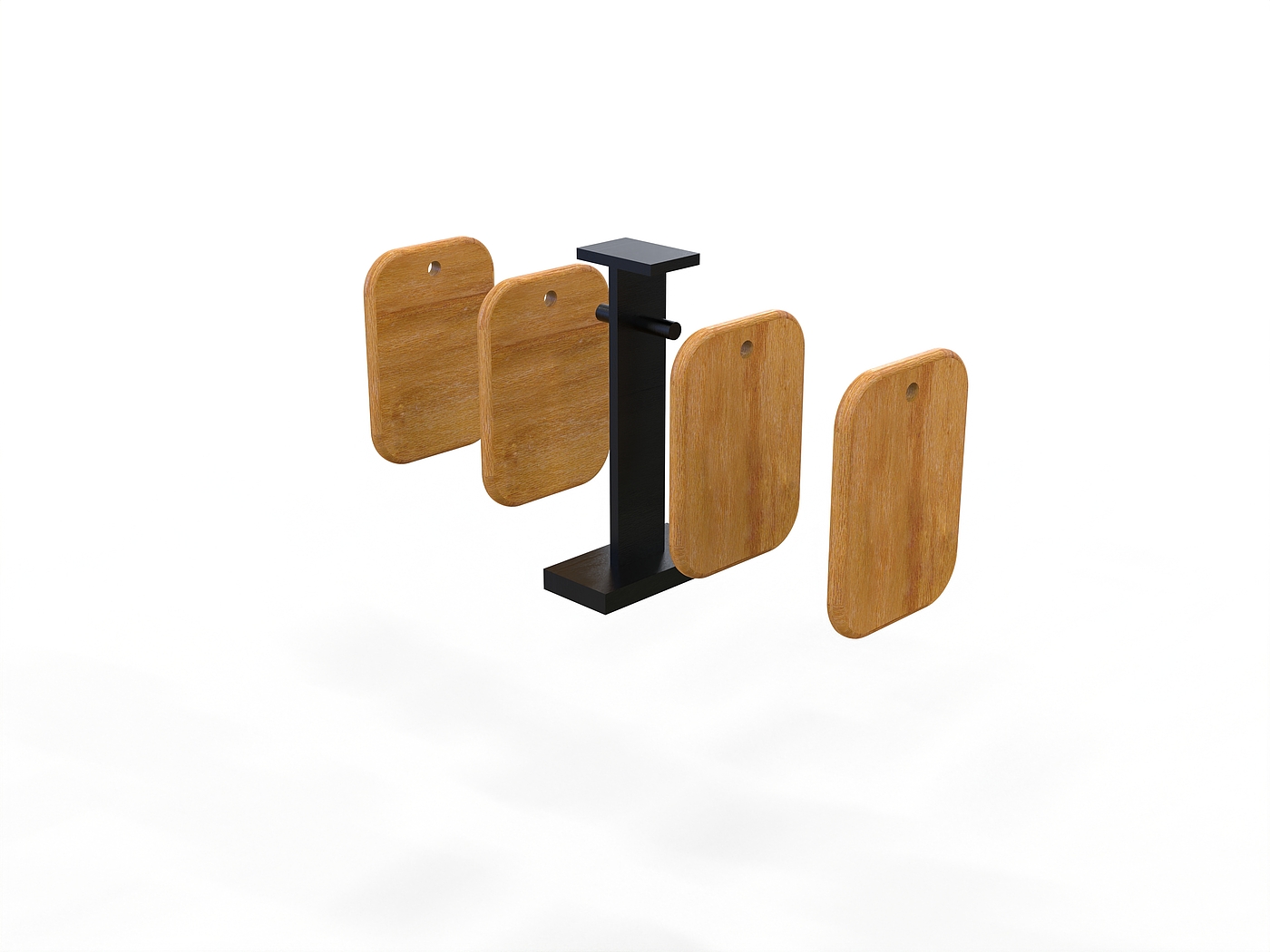 The structural design of this chopping board fills up the sense of security!!，