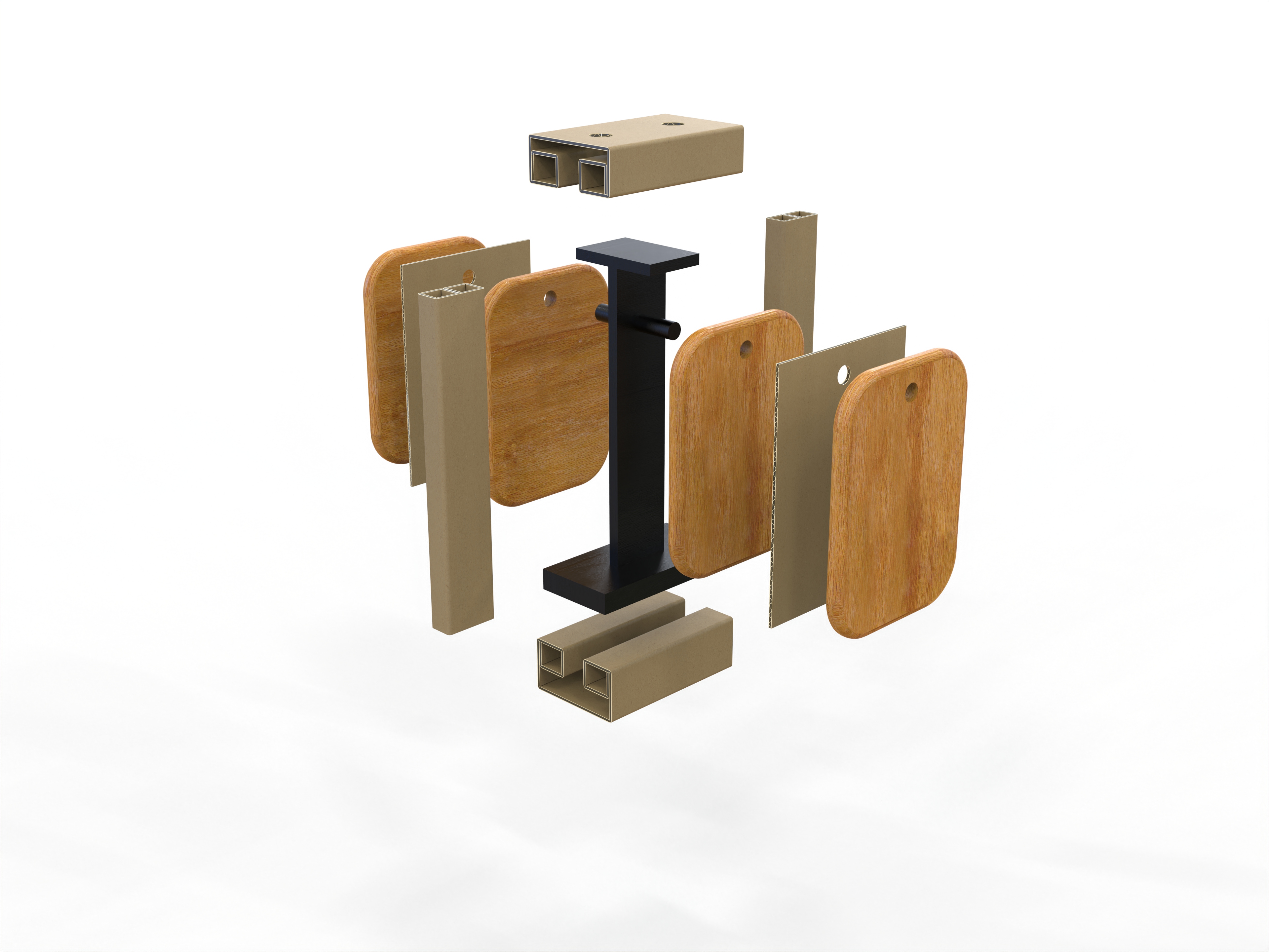 The structural design of this chopping board fills up the sense of security!!,