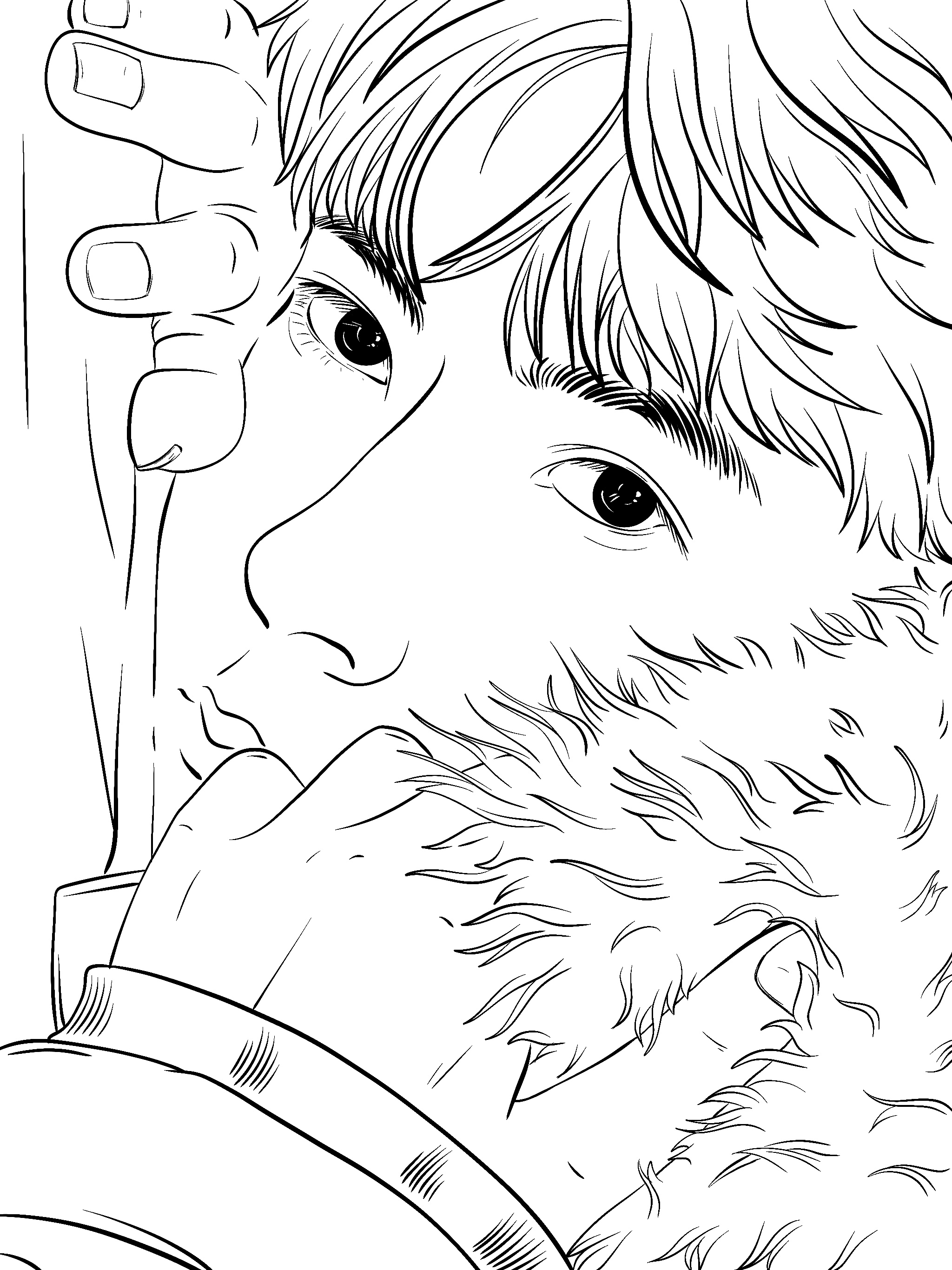 character，Line drawing，painting，