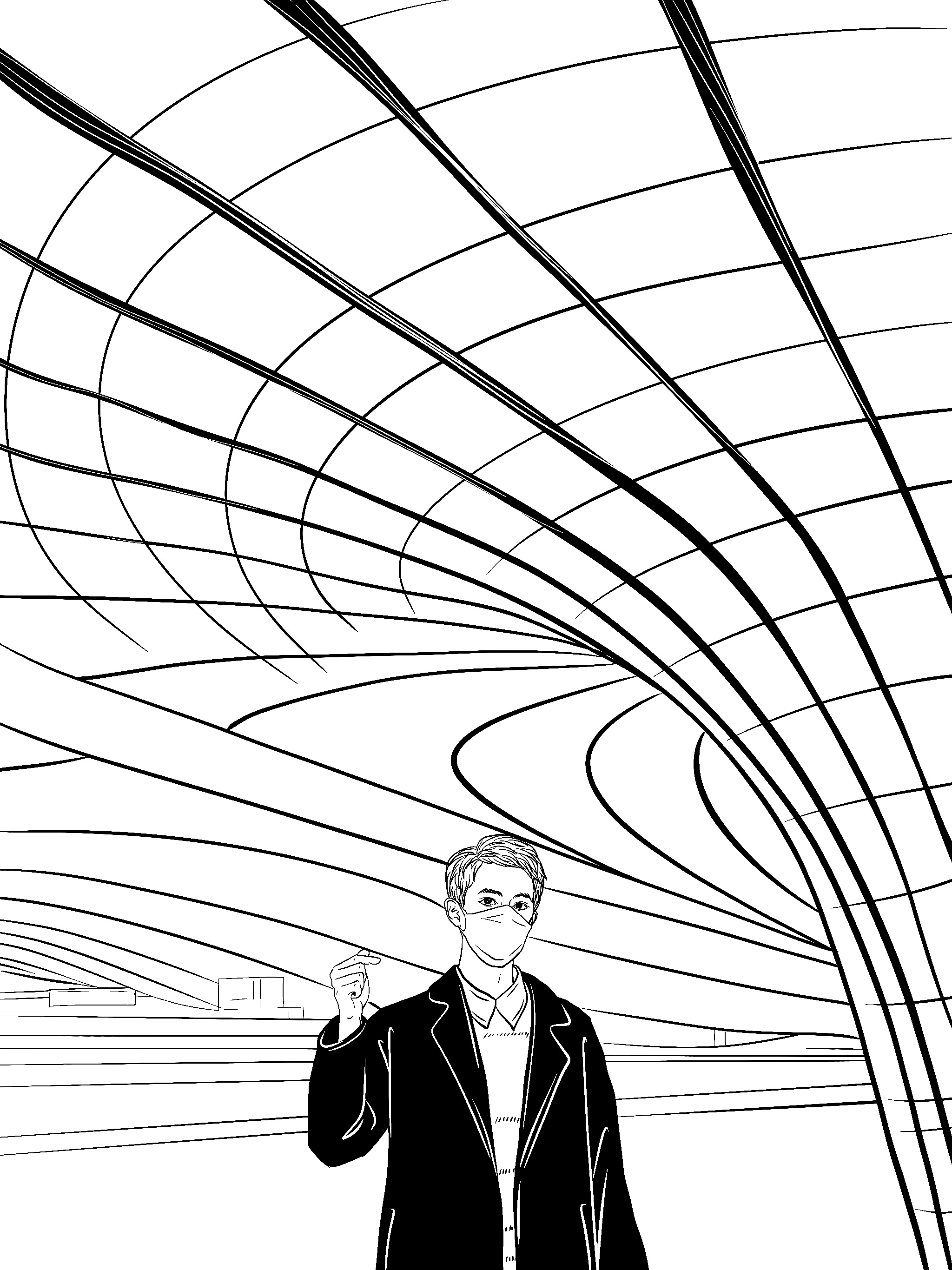 character，Line drawing，painting，