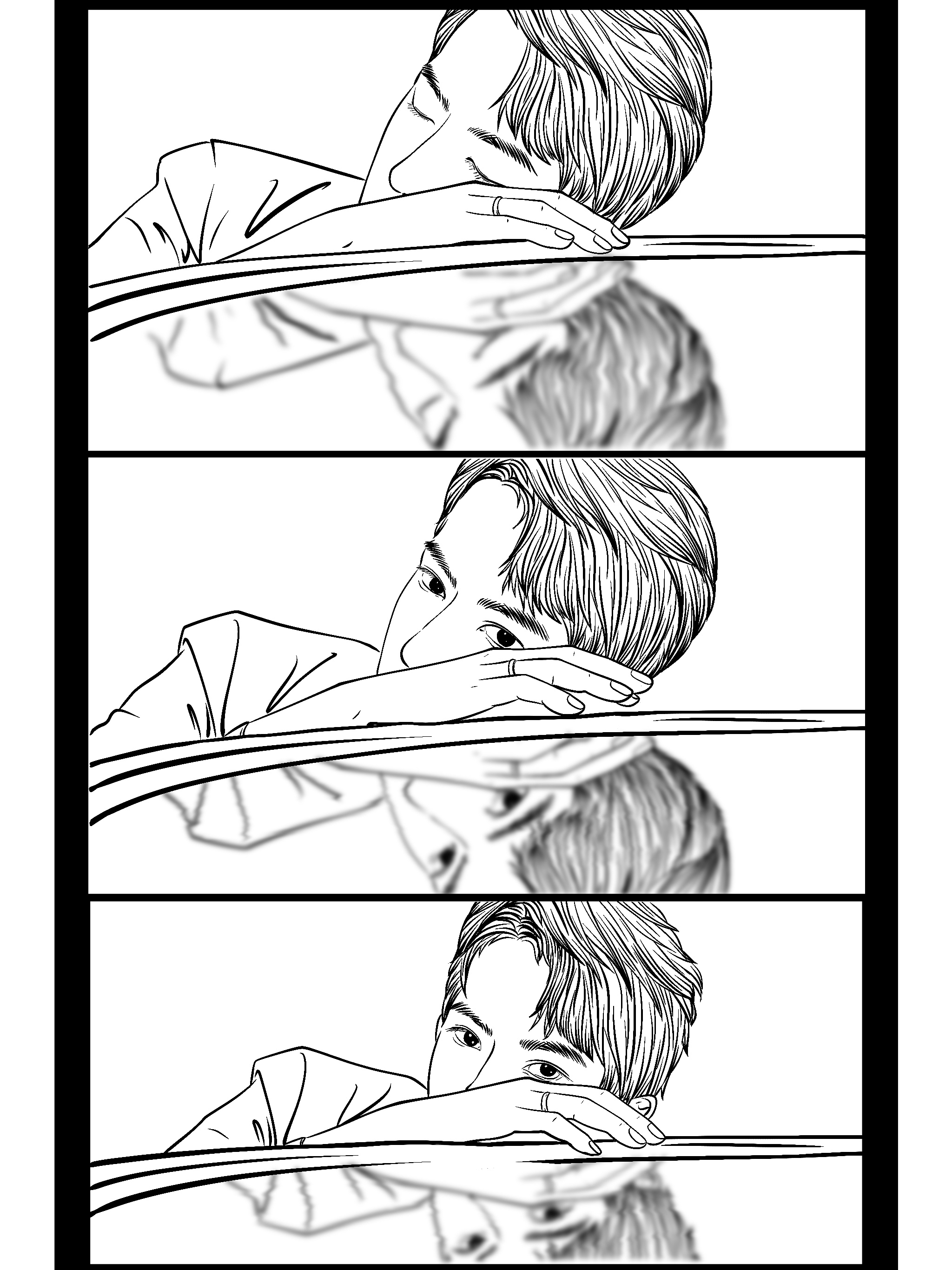 character，Line drawing，painting，