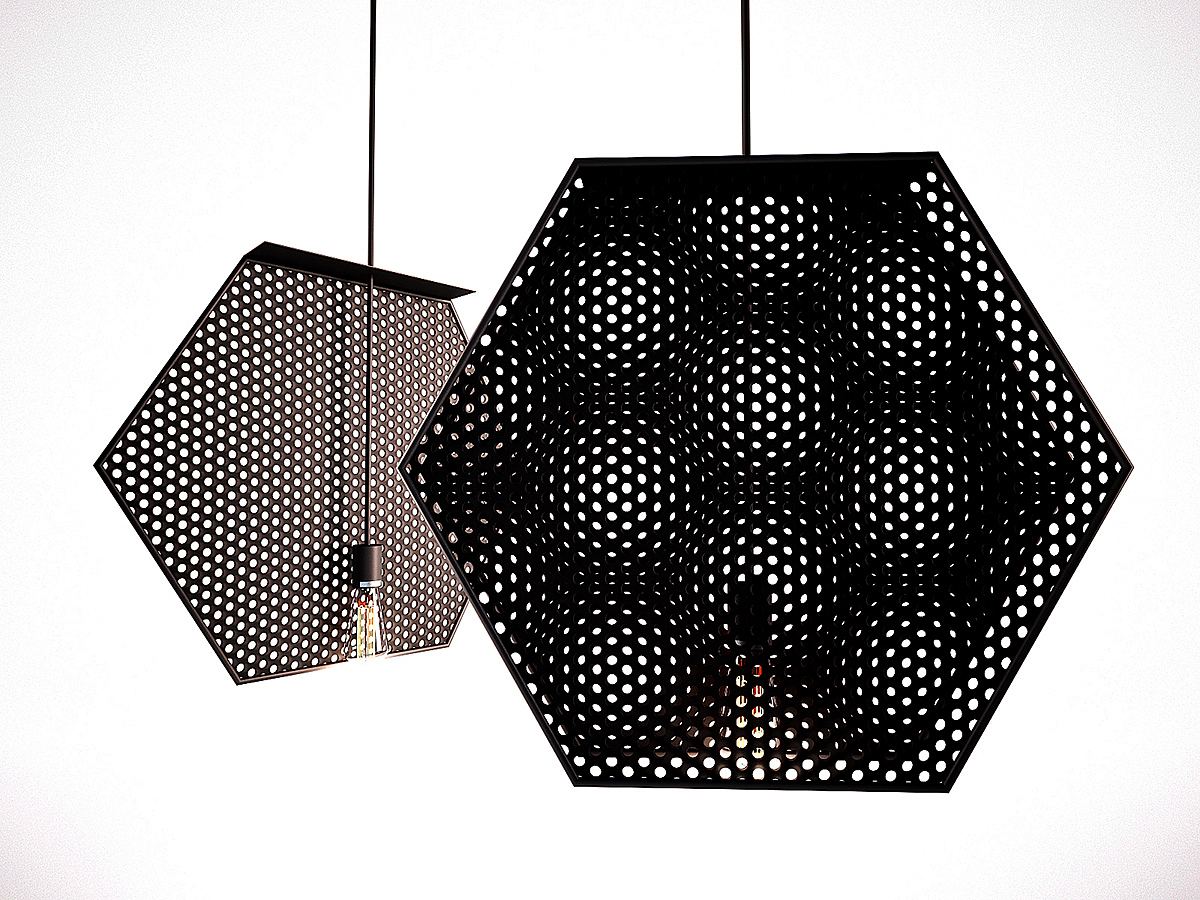 lamp，brown，black，grid，