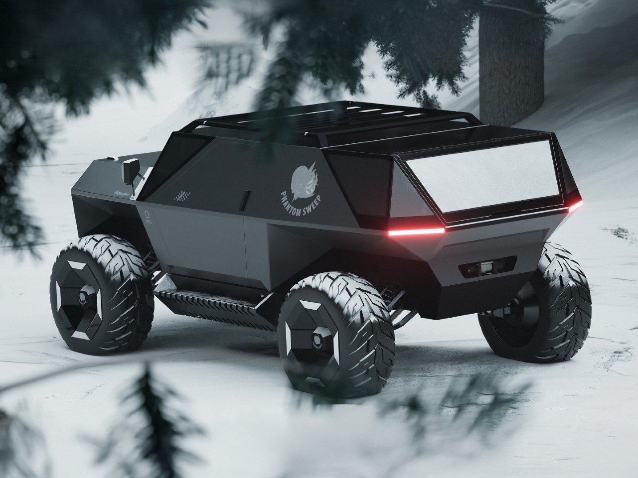 CYBER TONKA，CyberPickup，Off-road vehicle，Rezvani Tank，