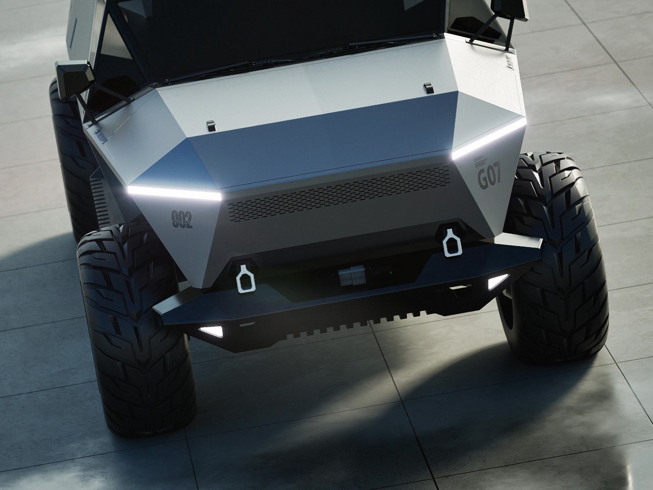 CYBER TONKA，CyberPickup，Off-road vehicle，Rezvani Tank，