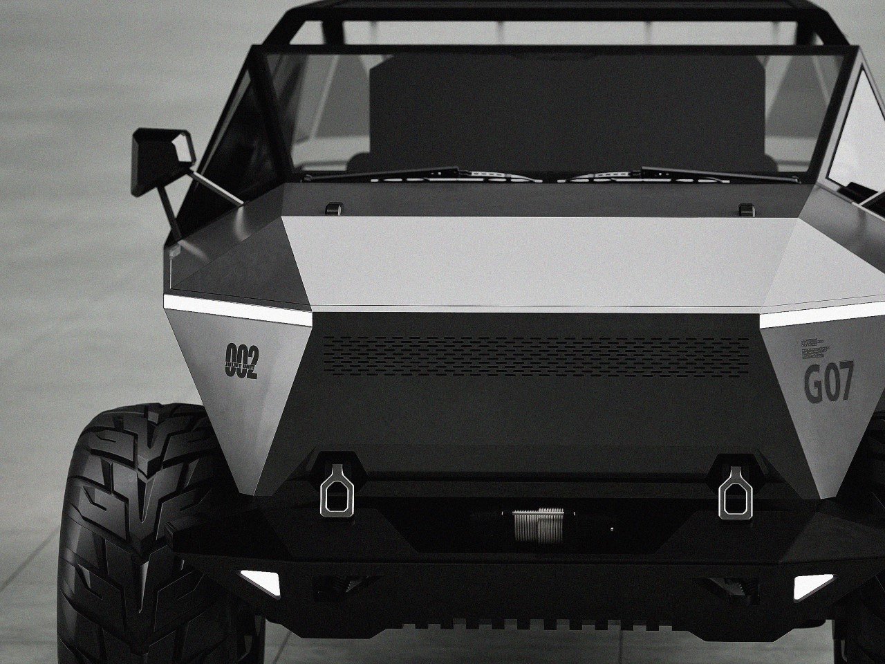 CYBER TONKA，CyberPickup，Off-road vehicle，Rezvani Tank，