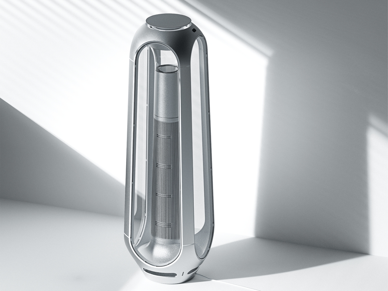 Concept Air Purifier，Functional Aesthetics，invisible air duct，Home Art，
