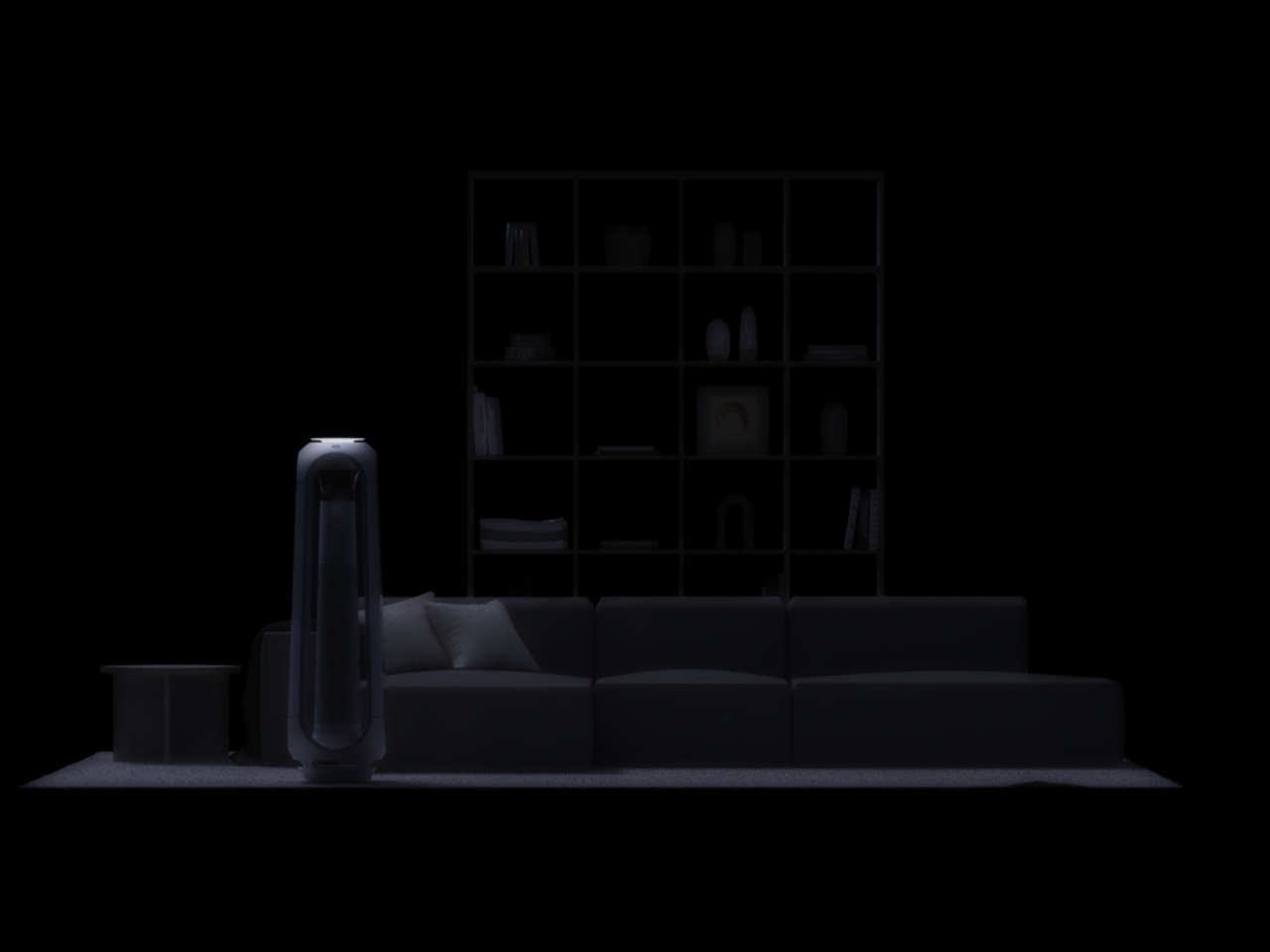 Concept Air Purifier，Functional Aesthetics，invisible air duct，Home Art，