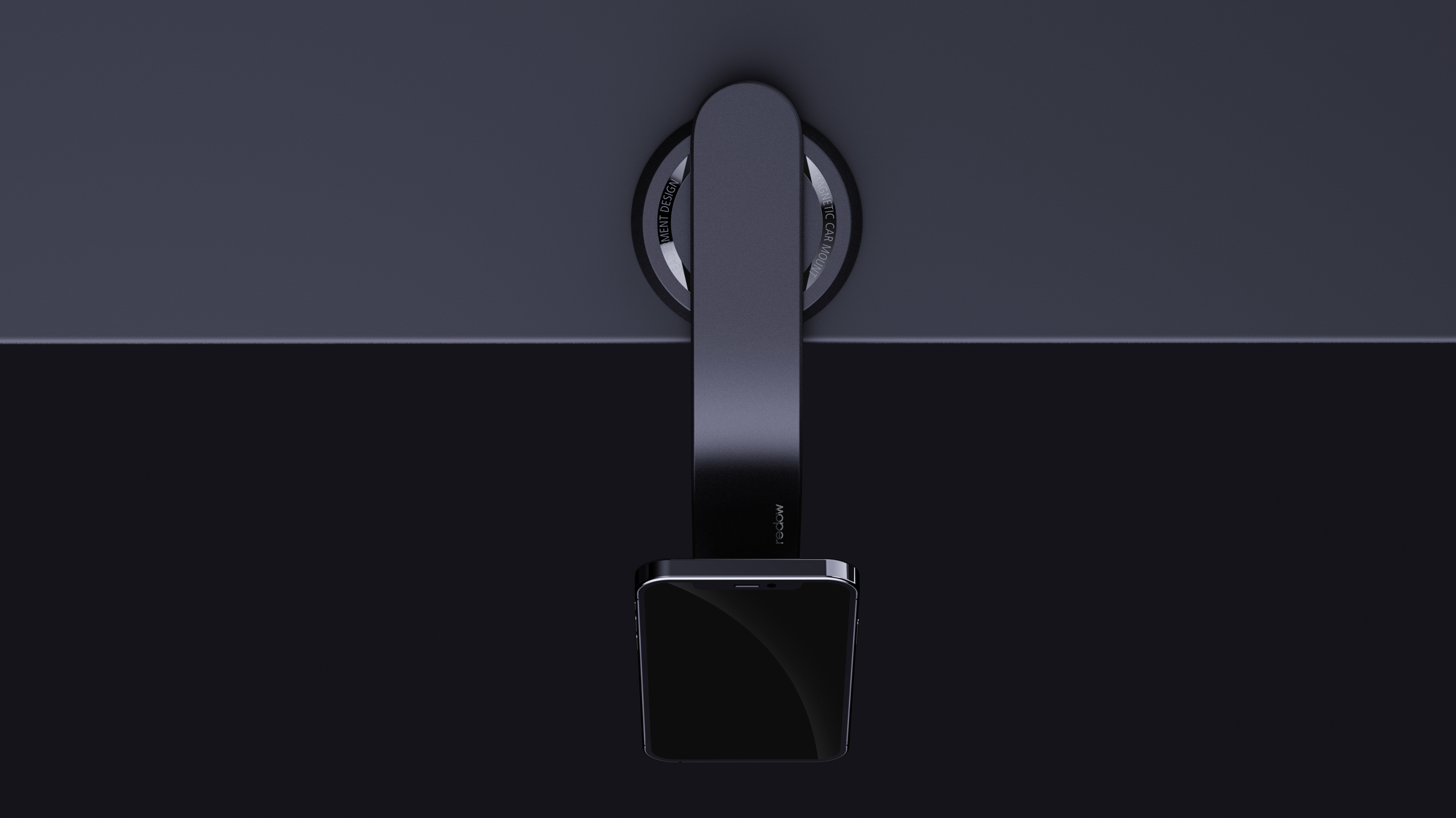 Magnetic suction support，Vehicle mount ，Magnetic suction vehicle support，product design，