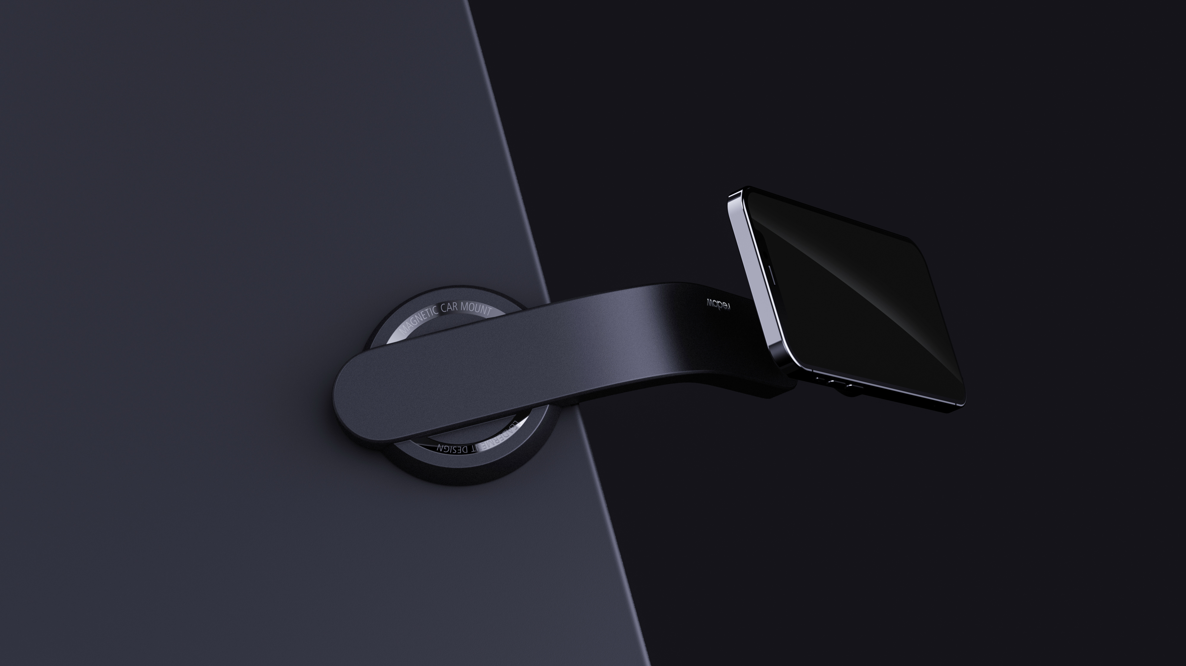 Magnetic suction support，Vehicle mount ，Magnetic suction vehicle support，product design，