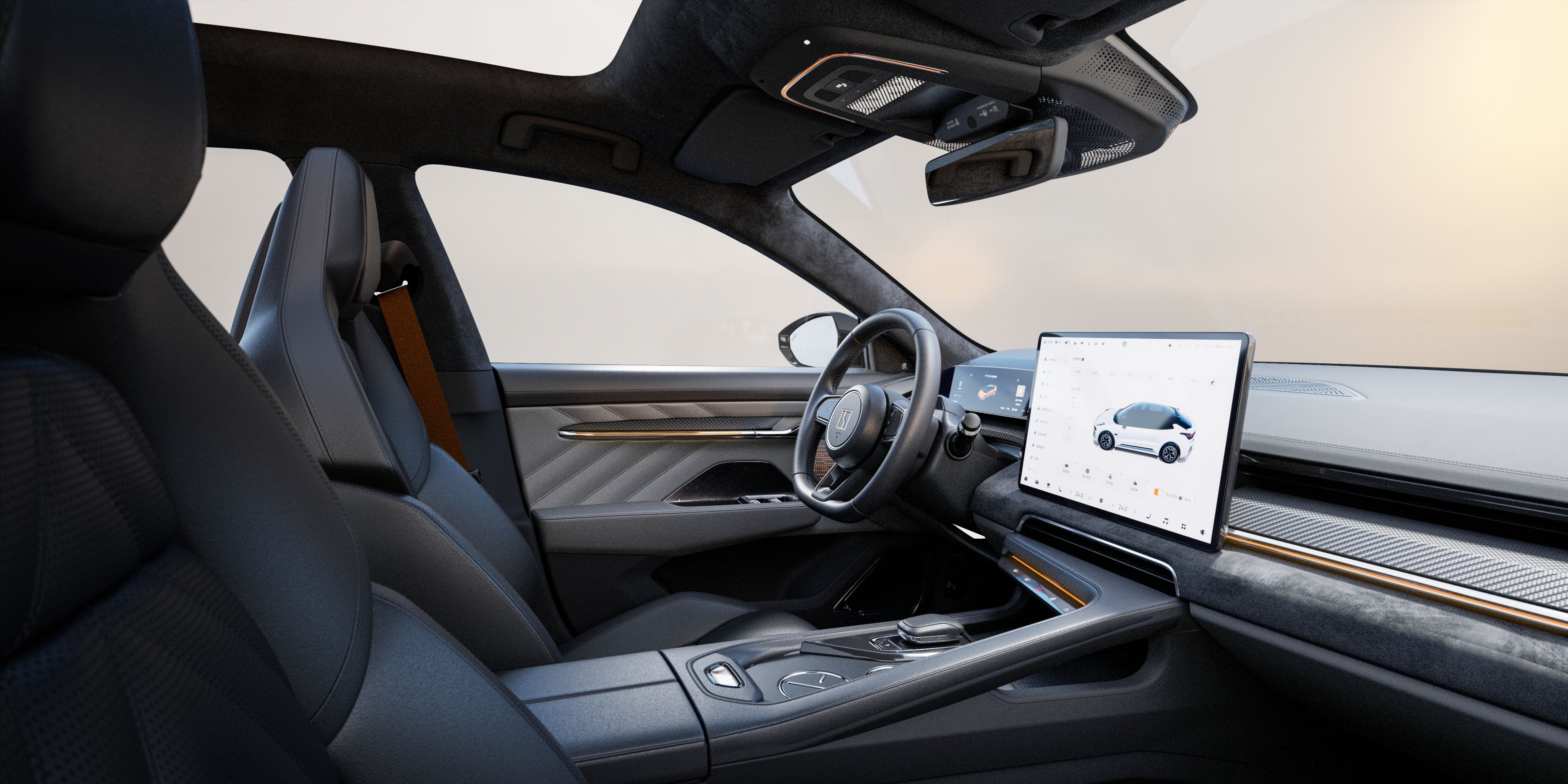 extremely krypton,ZEEKR,Car rendering,cgi,ue5,Car Photography,Automobile design,Exterior decoration,