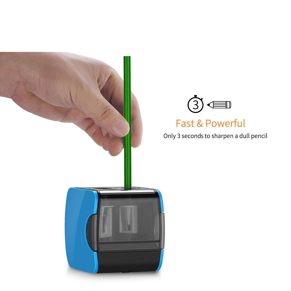 Electric pencil sharpener (square),