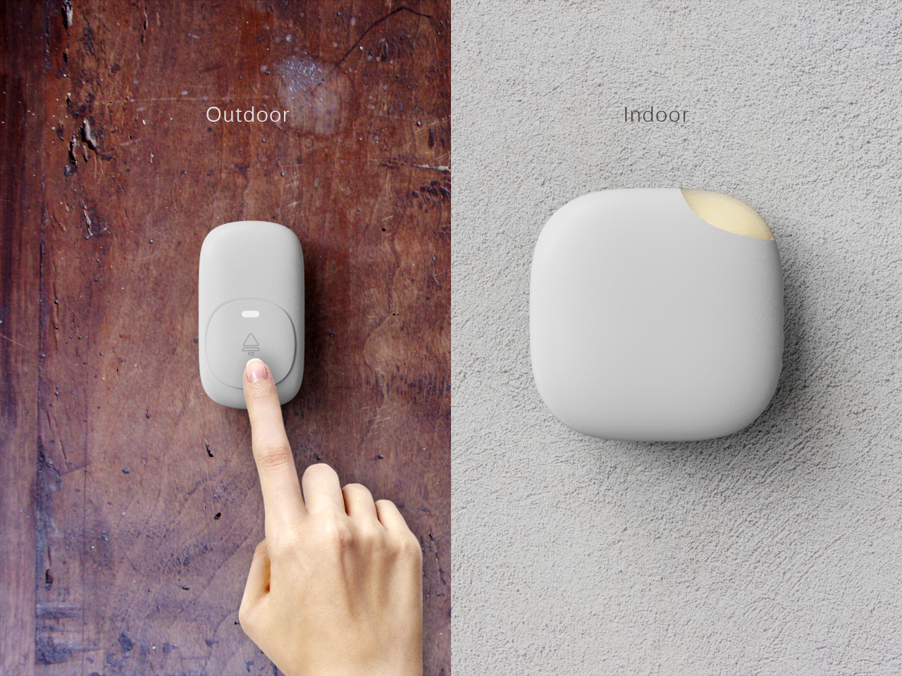 Wireless doorbell，Digital，Electronic equipment，conceptual design，