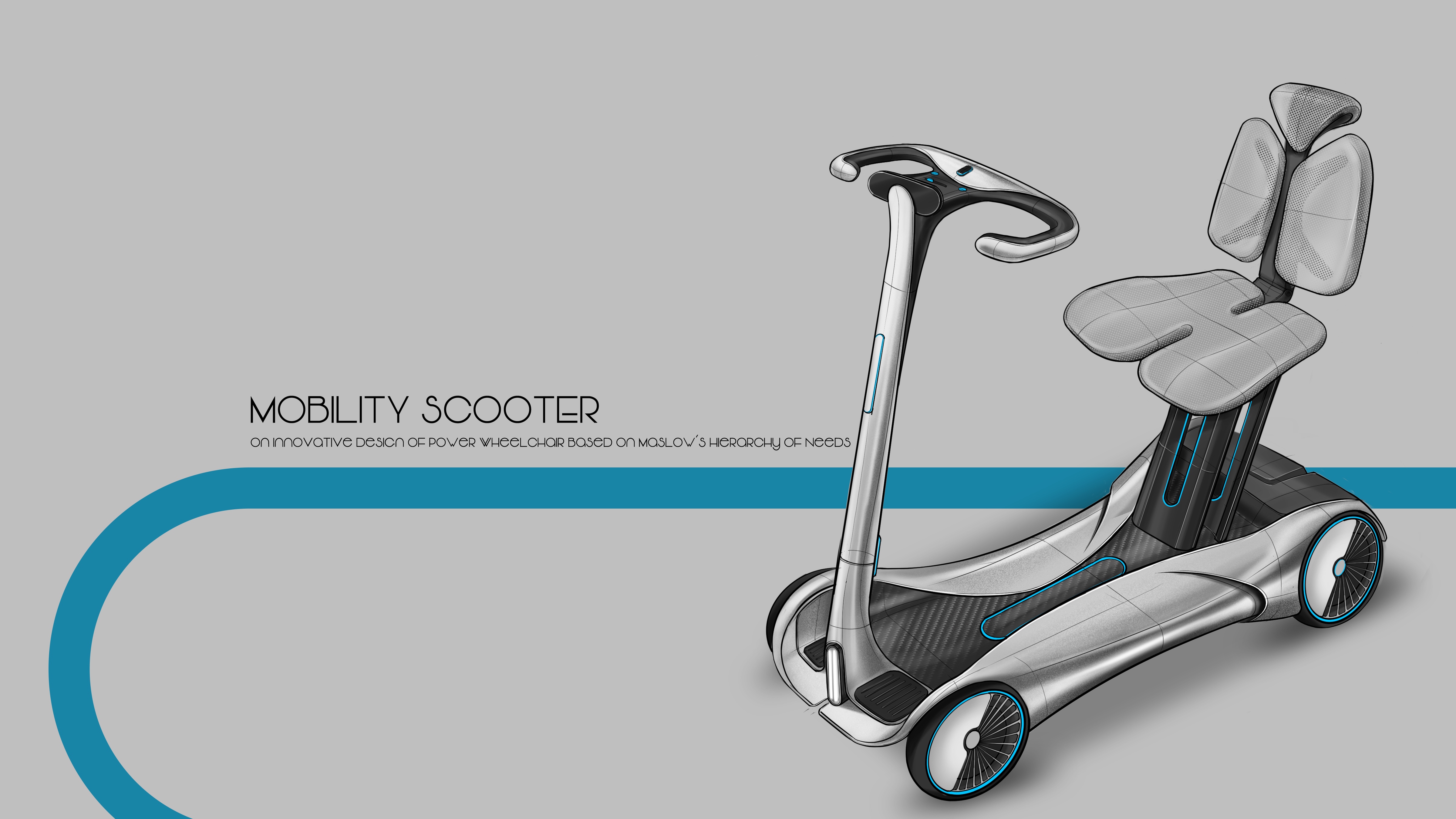 Scooter，Elderly scooter，Aging design，