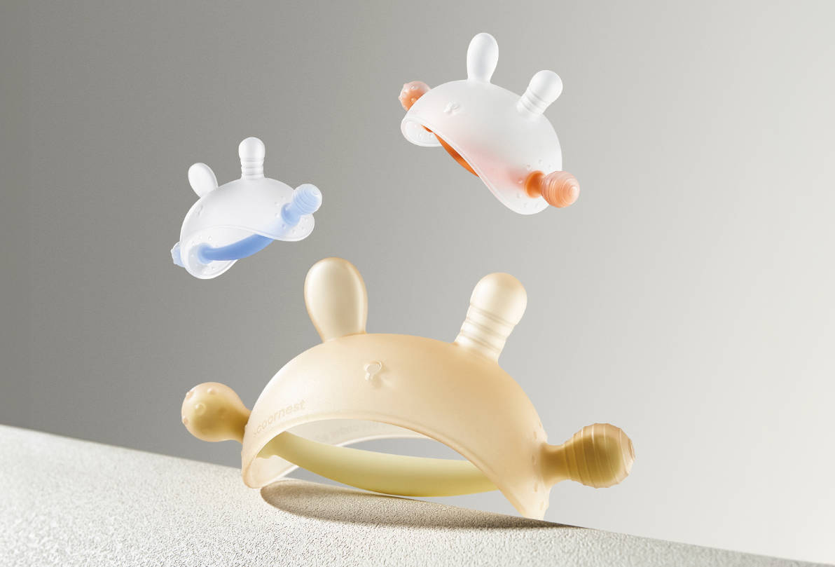 Dental gum，rabbit，Mother and baby，silica gel，bite point，man-machine，baby，