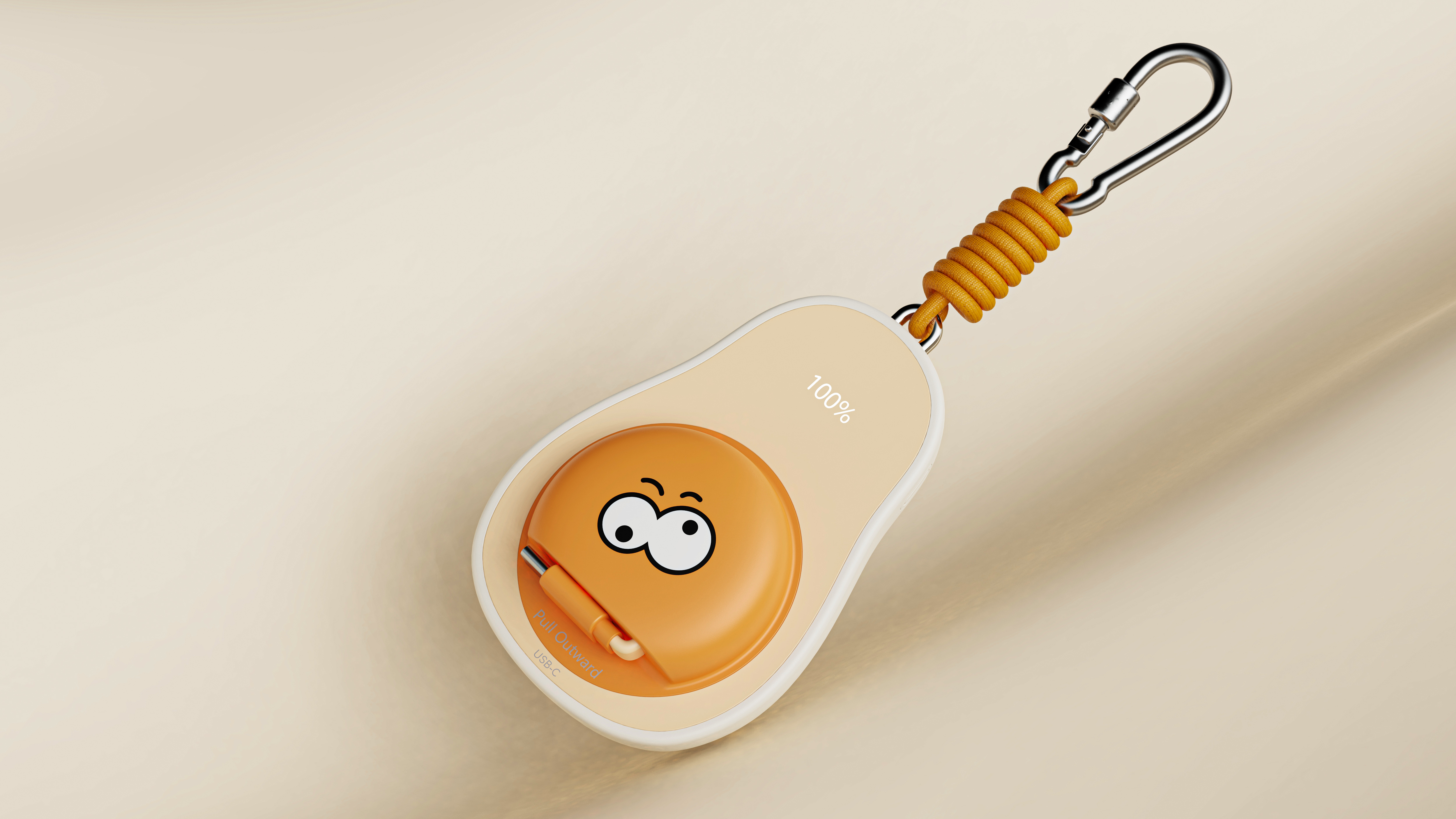 avocado，portable battery，flexible wire，lovely，fashion，3C products，