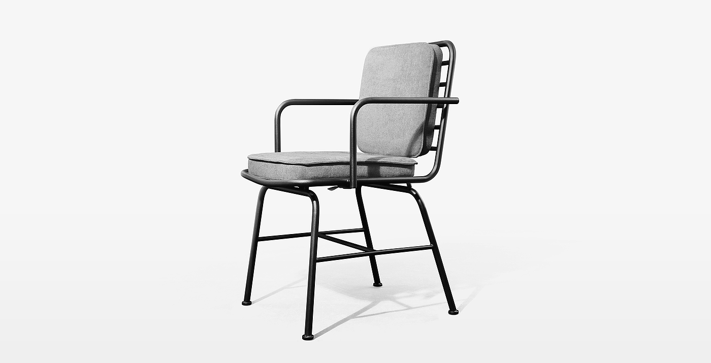 discharge，chair，concise，grey，