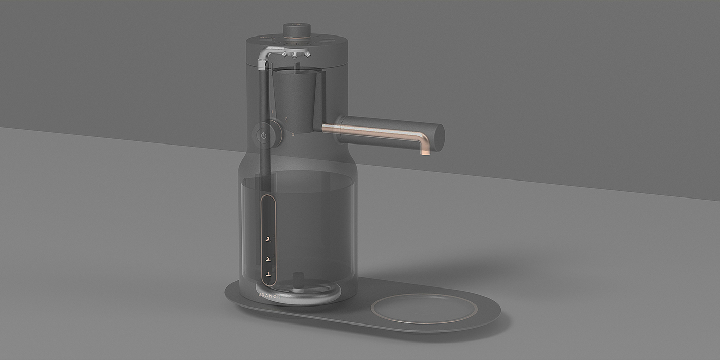 product design，Simplicity，Coffee machine，Branch，