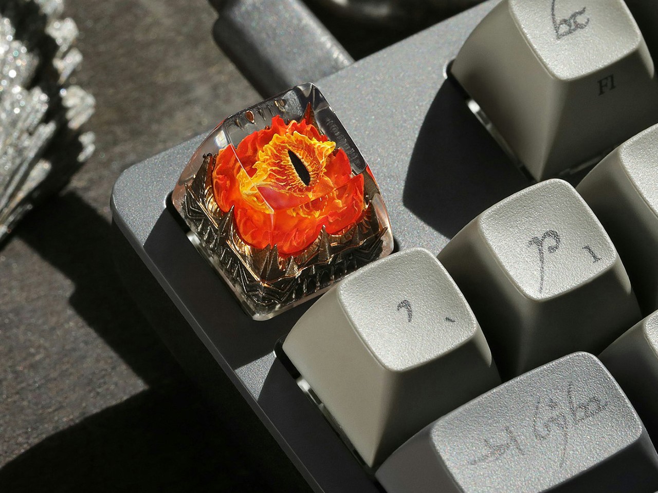 manual mechanical keyboard，Key cap，Around the Ring，Middle-earth theme，Game design，