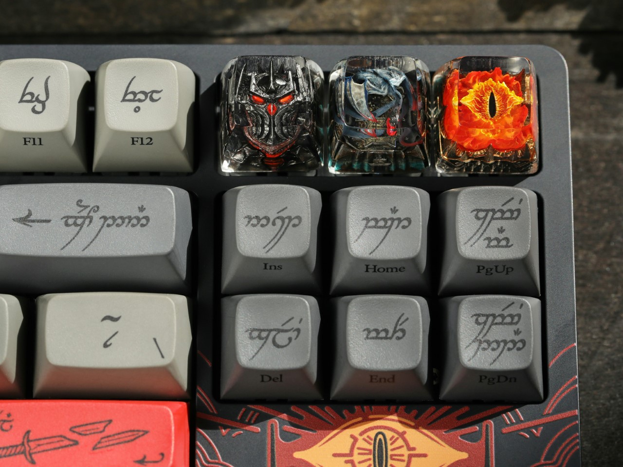 manual mechanical keyboard，Key cap，Around the Ring，Middle-earth theme，Game design，