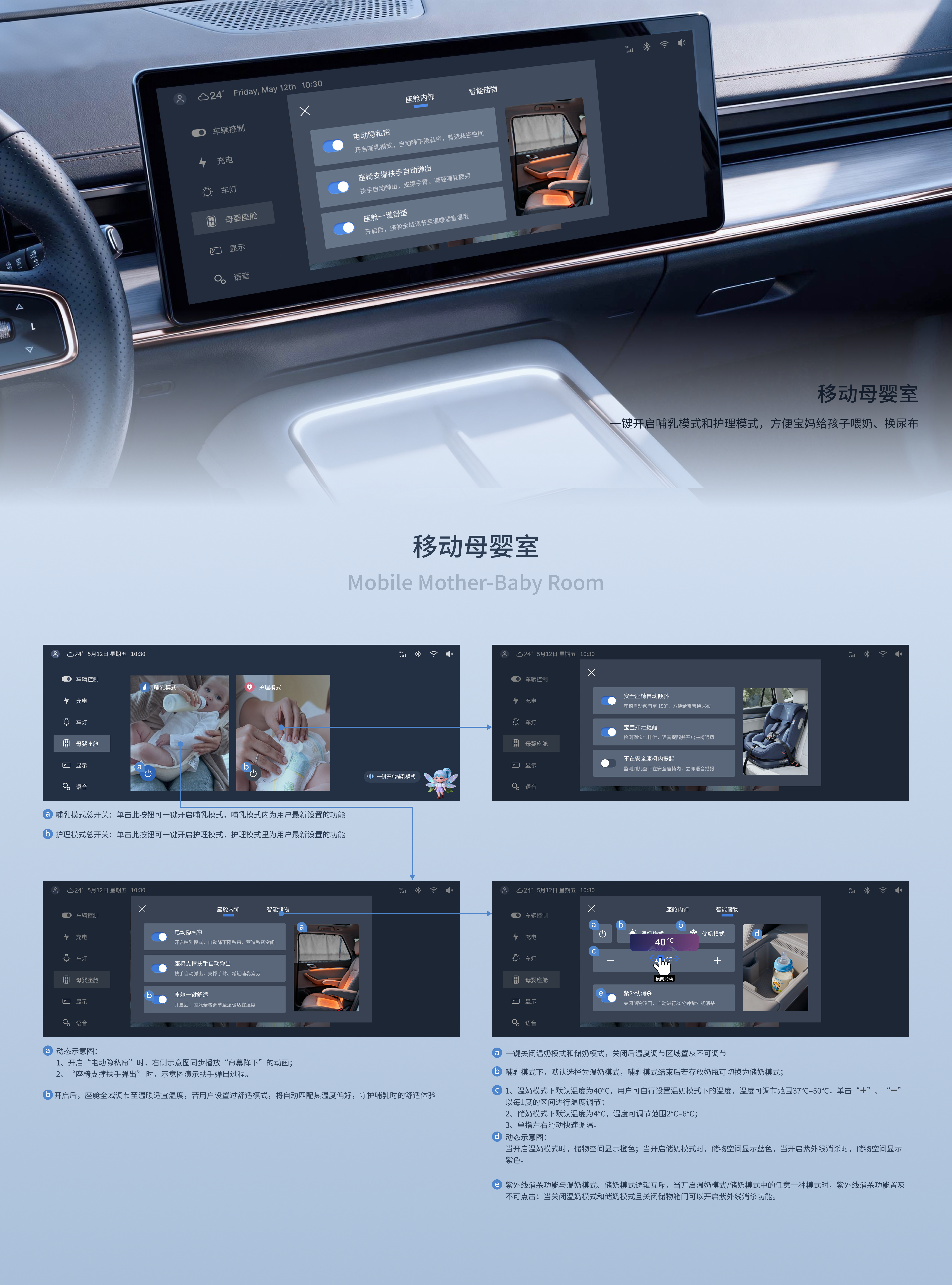 Concept Design, Smart Cockpit, Visual Design, Interaction Design，