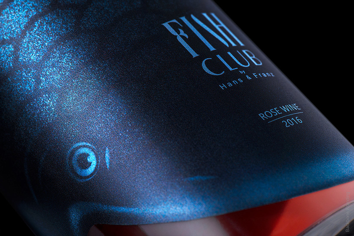 Fish Club Wine，packing design，Bionics Design ，