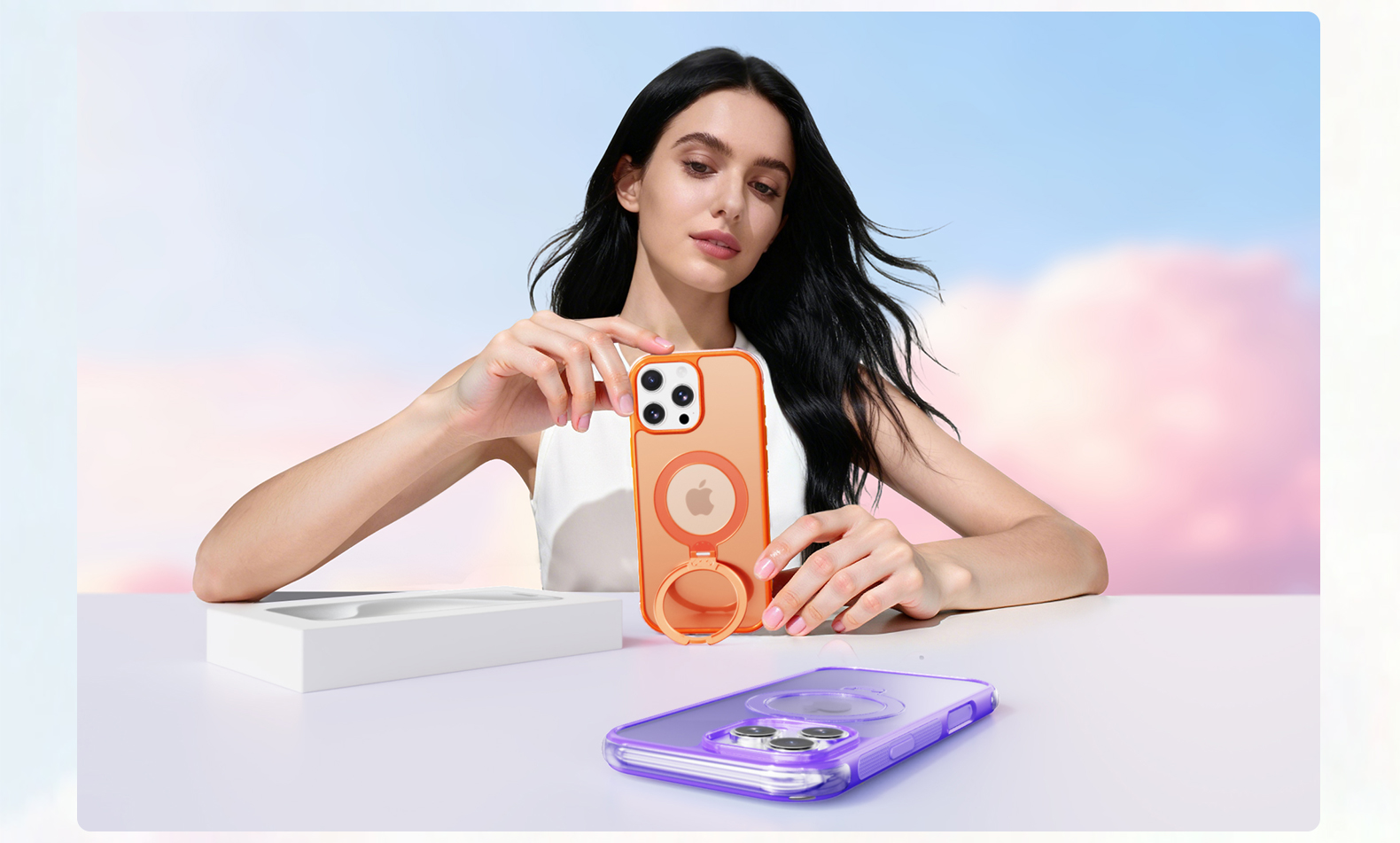 keyshot，Whole case design，Airbag phone case，Mobile phone case rendering，Rendering Design，3C products，