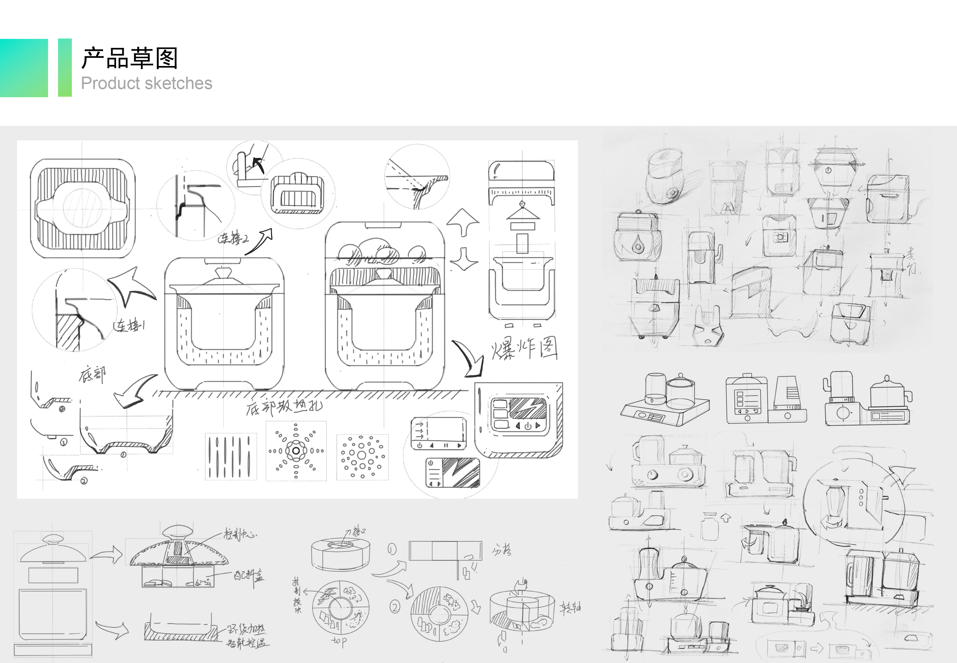 kitchenware, small household appliances, product design, system design，