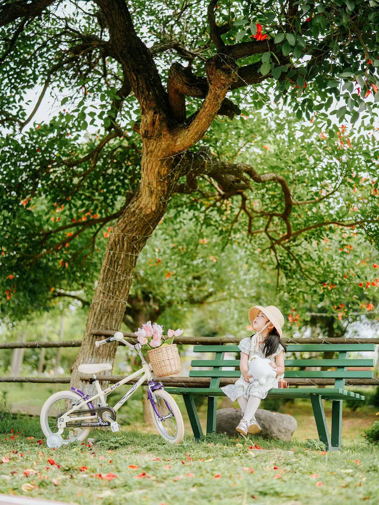 Painting，originality，Bicycle，Children bicycle，The Big Artist，