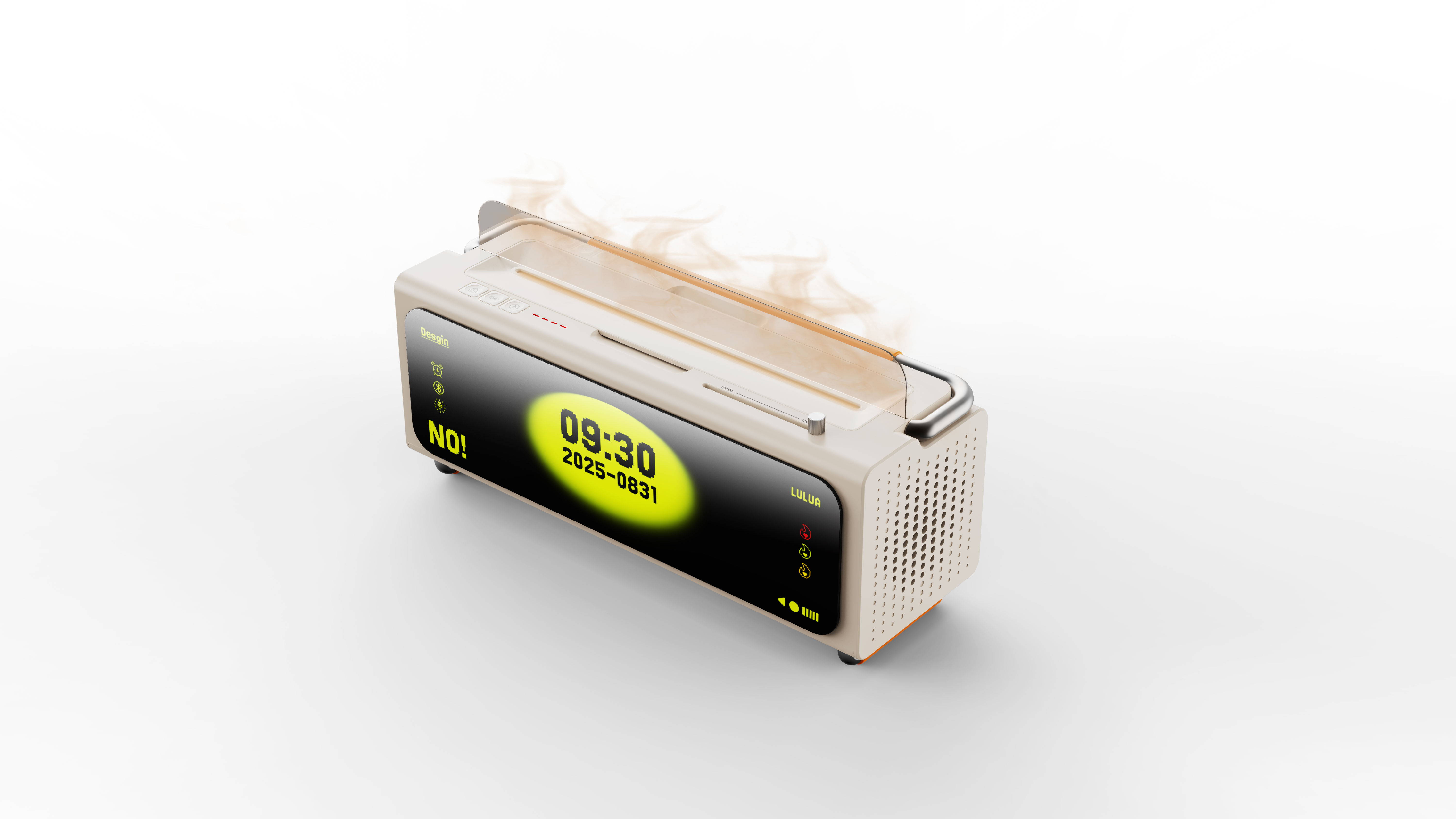 industrial design, table, stereo, retro, pixel, minimalist,，