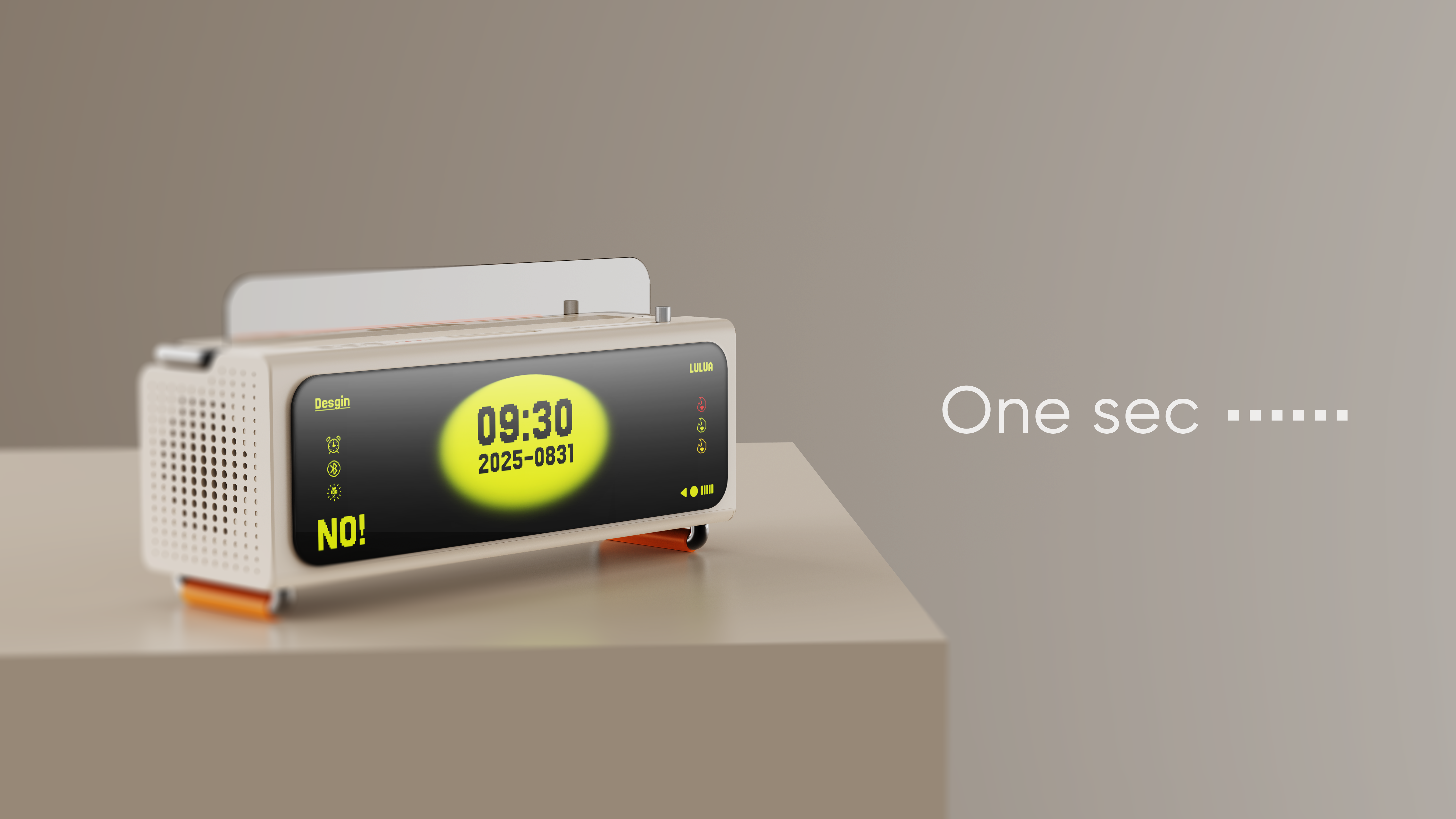 industrial design, table, stereo, retro, pixel, minimalist,，