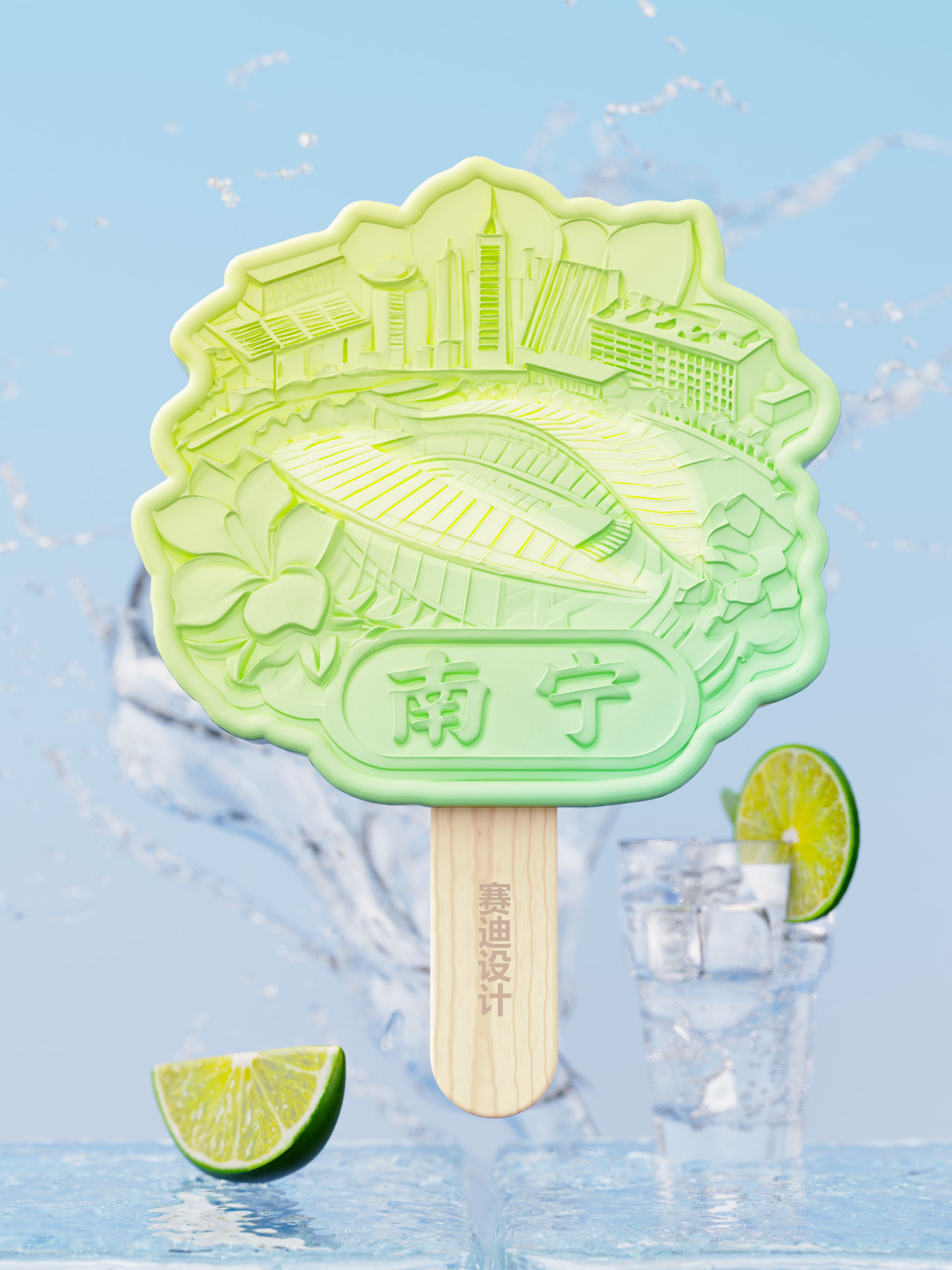 Cultural creation，Wenchuang Ice Cream，Ice cream，Nanning City，Cultural and creative design，Around the city，Scenic area cultural creation，