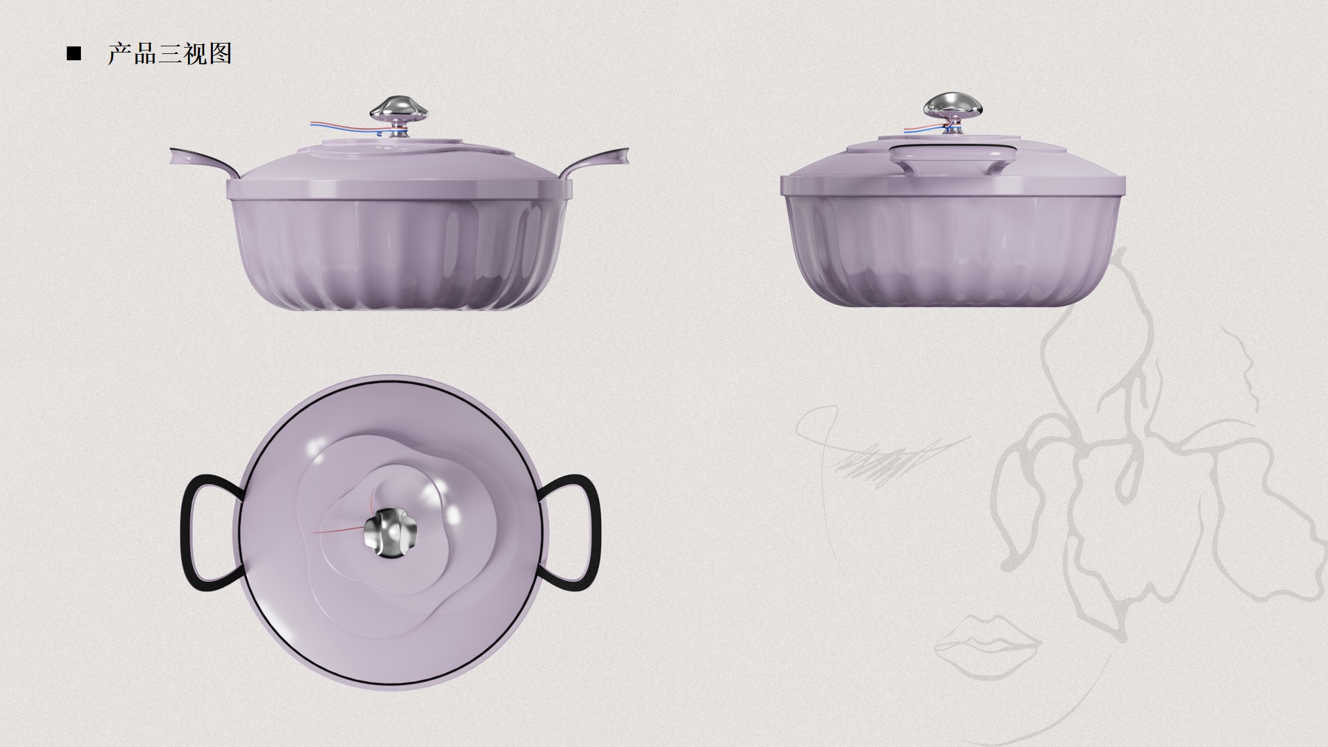 Enamel pot，Light luxury，French，Soup pot，cookware，