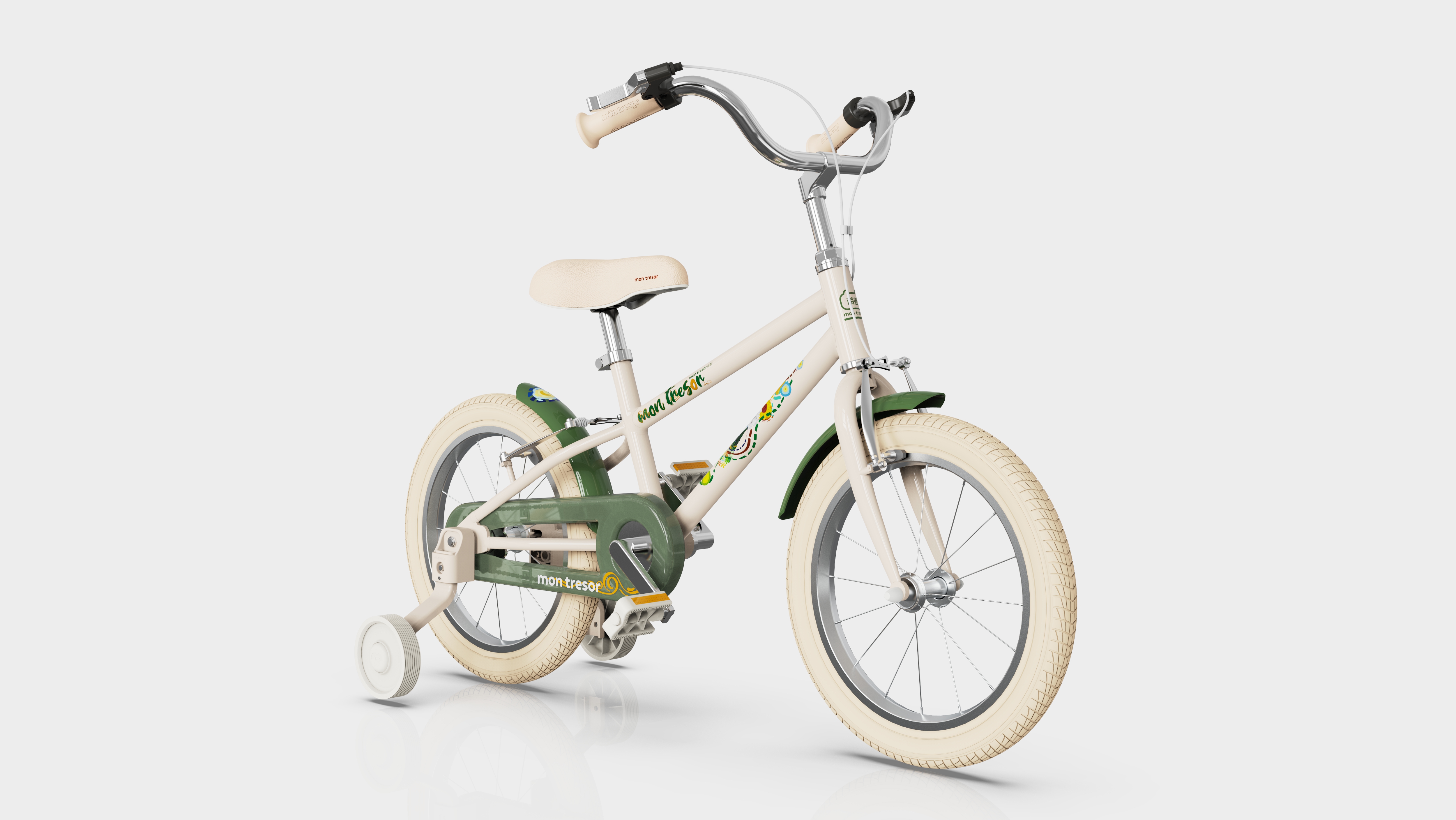 Painting，a literary creation，Bicycle，Children bicycle，The Big Artist，