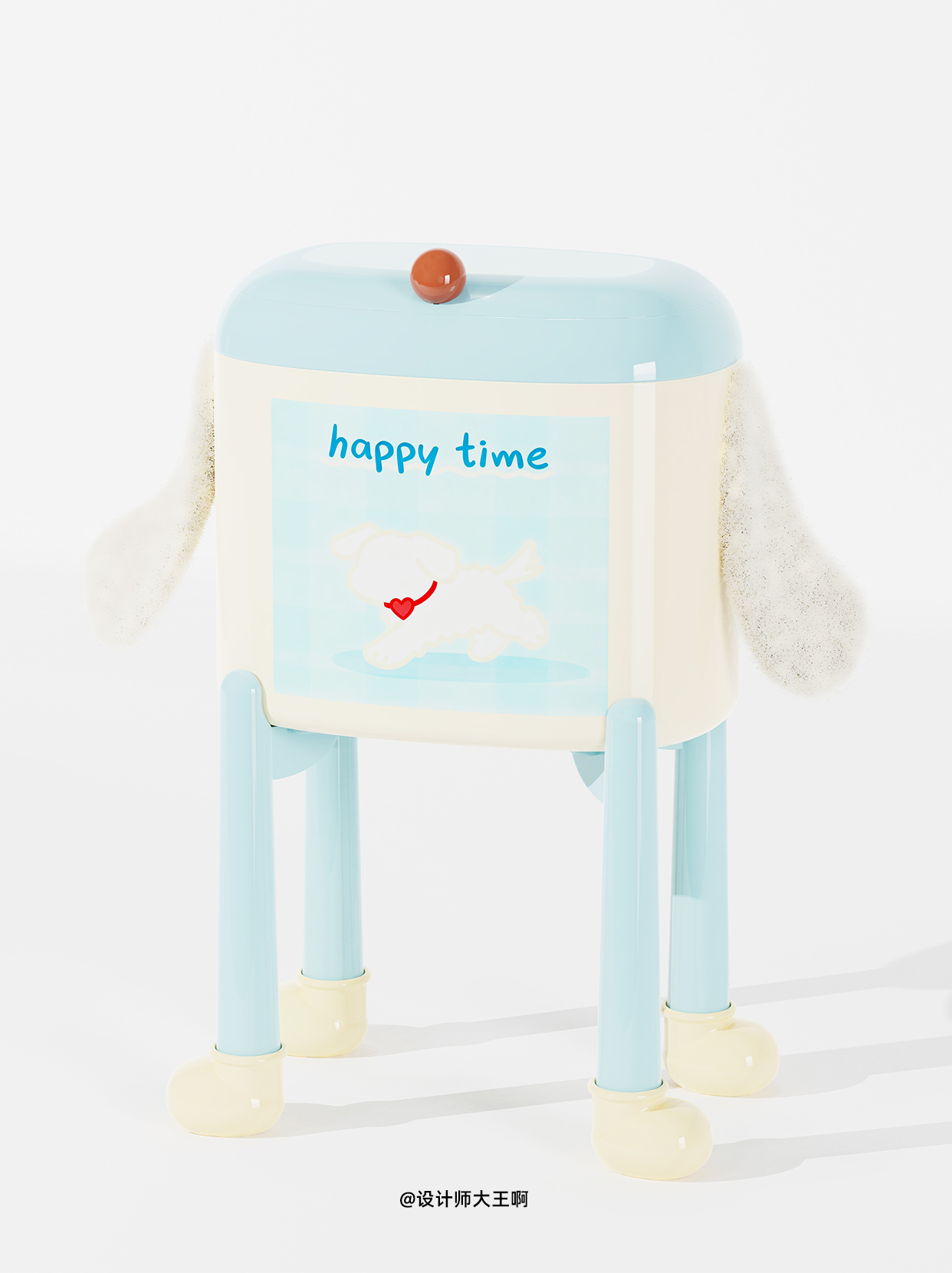 Trash can design，Bend-free trash can，trash can，Bionics Design ，product design，Creative design，Home design，Commodity Design，