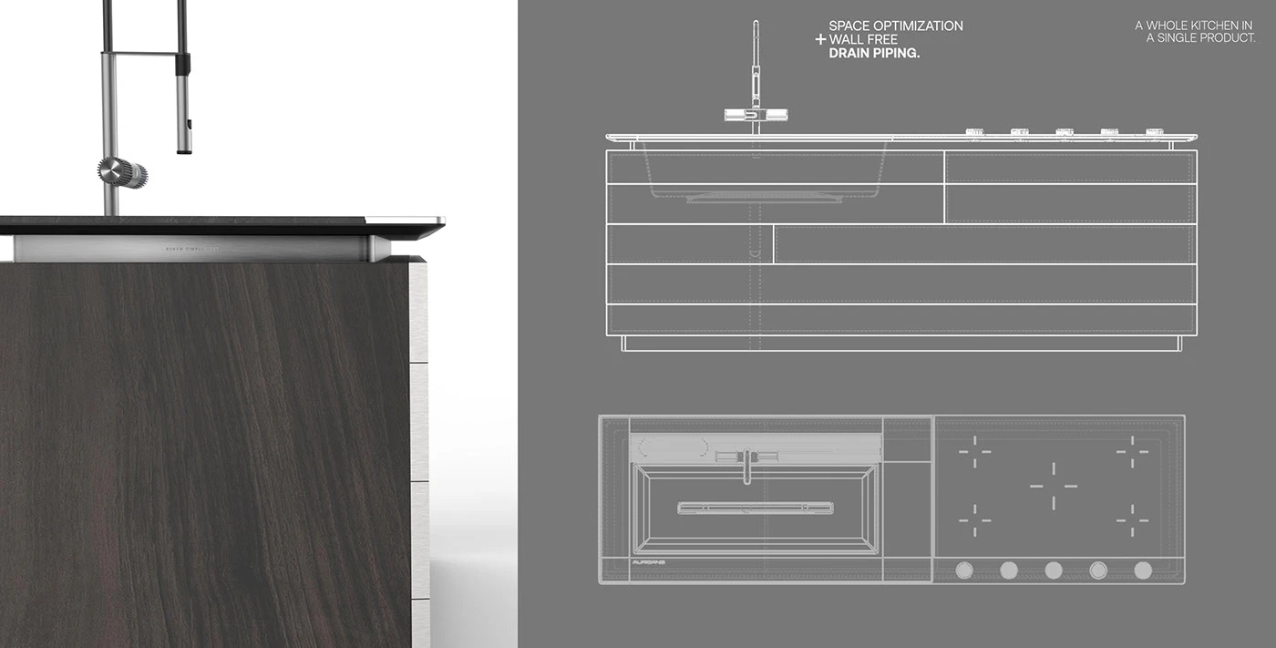 AURIGANS，furniture design ，Kitchen furniture，originality，