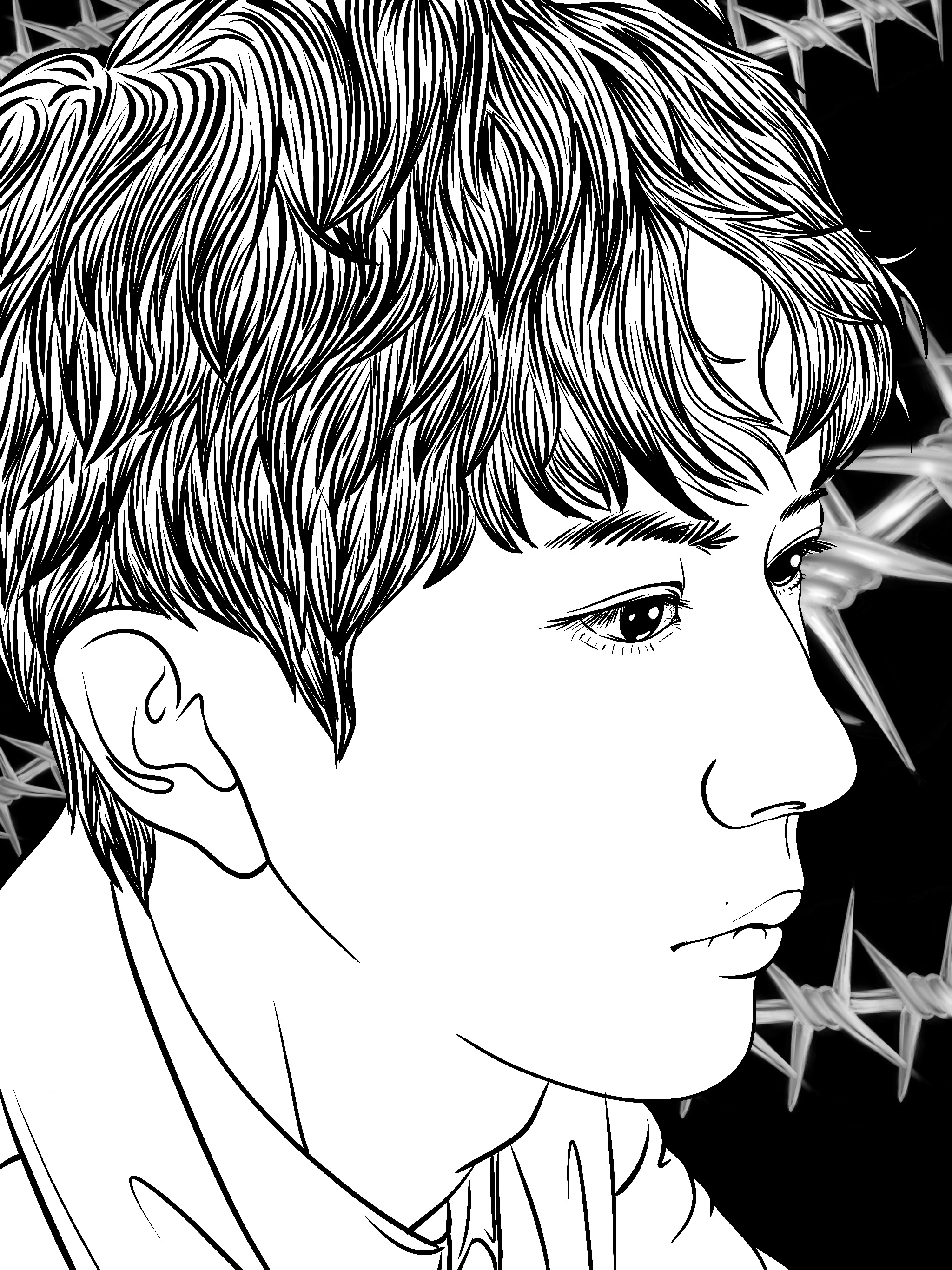 painting，Line drawing，draw，