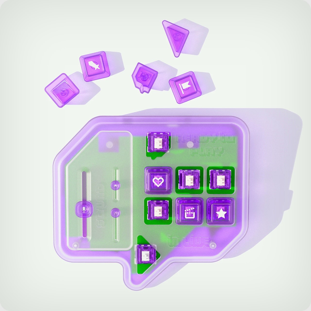 Live console，Twitch macro keyboard，Live tools，Minimalist design ，