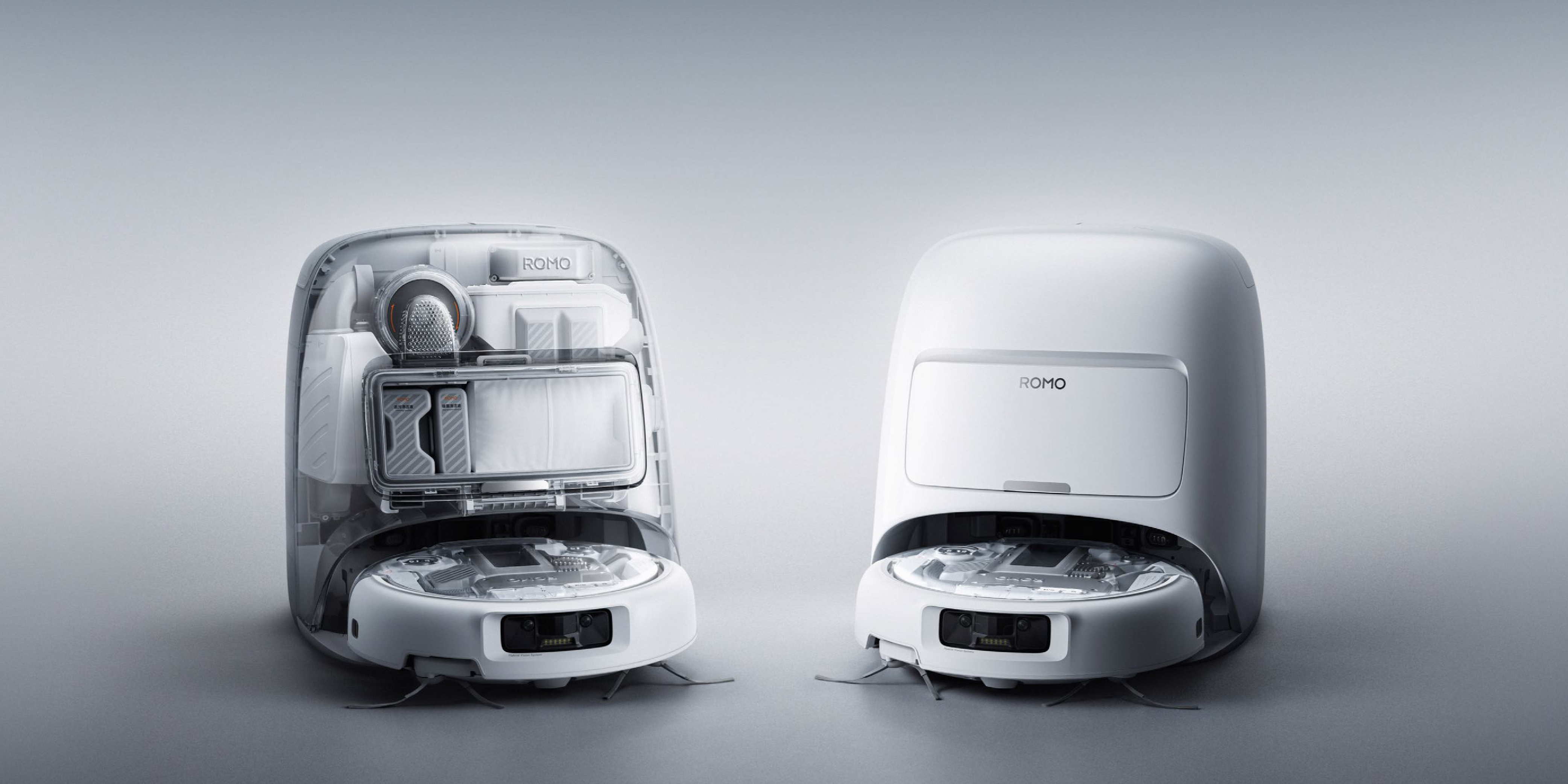 DAY，dji ，industrial design，Sweeping robot，Clean base station，transparent，