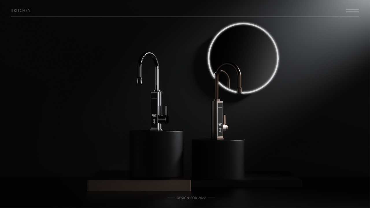 Bathroom design，Heating faucet，Instant heat，304，product design，modelling，Household products，Original design，