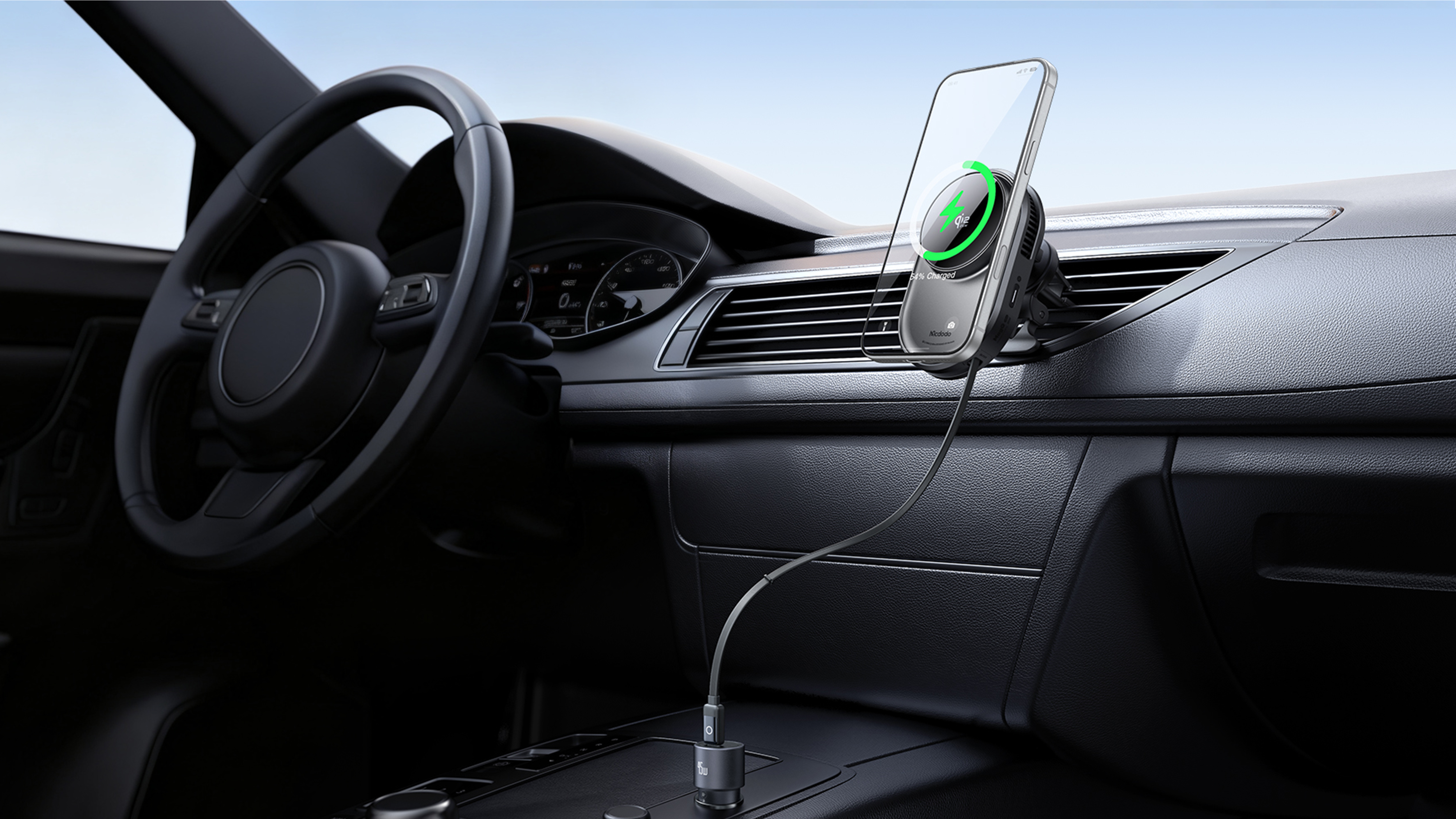 Qi2.2 wireless charging，TEC Semiconductor Active Cooling Technology，Telescopic cable module for retractable storage，Light interaction，Ultra-thin turbo fan，Robust new bracket，Compatible with Apple 17 fast charge，Family design，