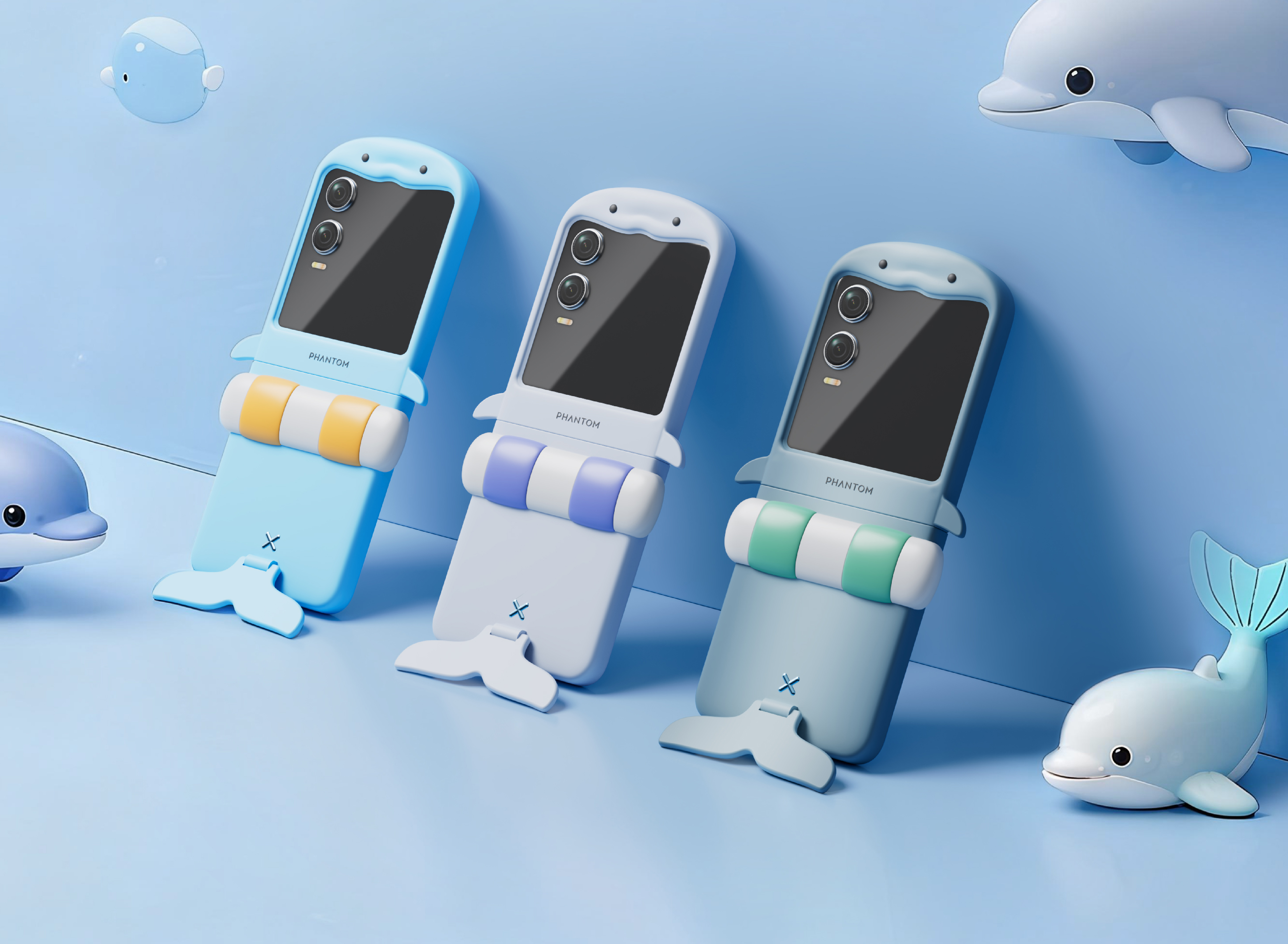 Mobile phone shell，interesting innovation，Folding mobile phone，Mobile phone case design，mobile phone，industrial design，product design，