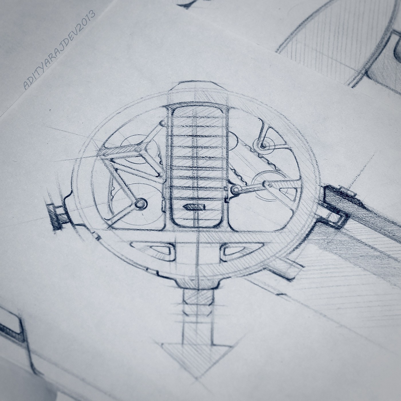 Hand drawn，