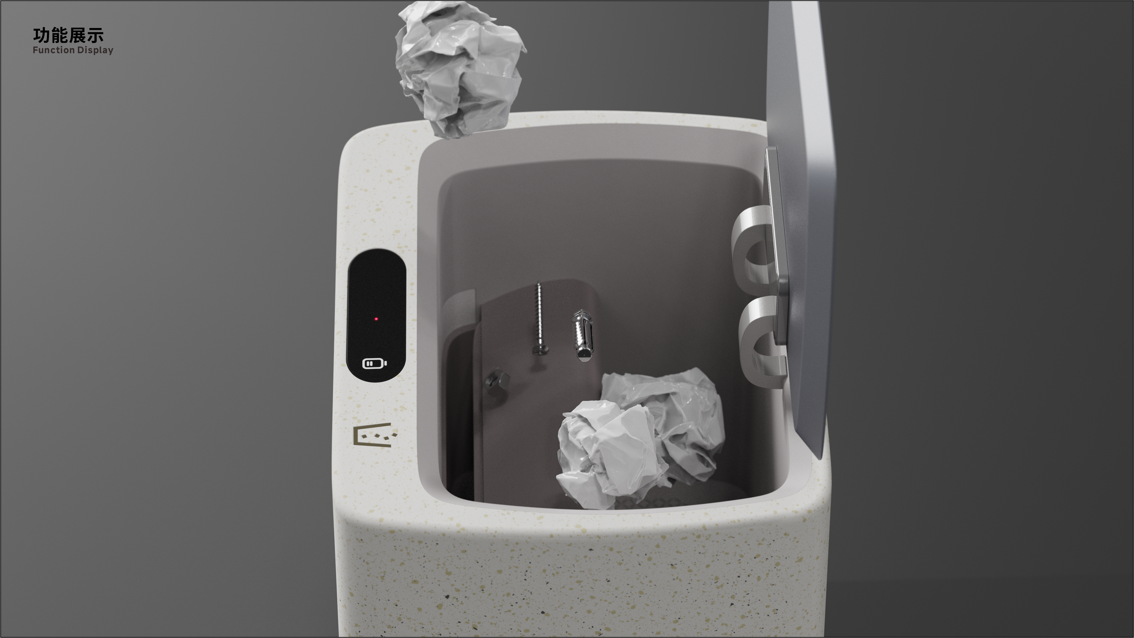 trash can，family，