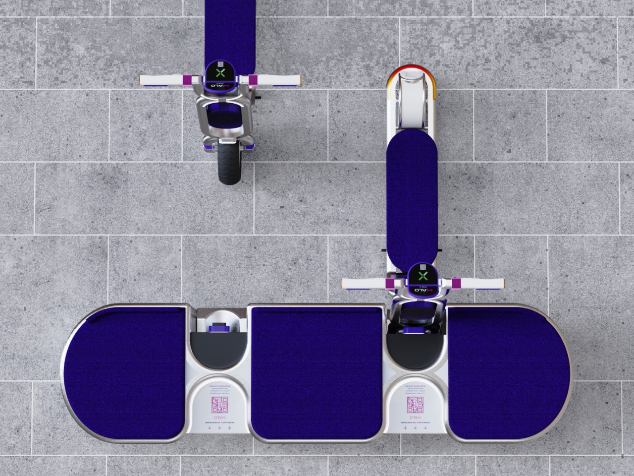 Electric scooter，Safe travel，Traffic solution，Xalo Mobile System，