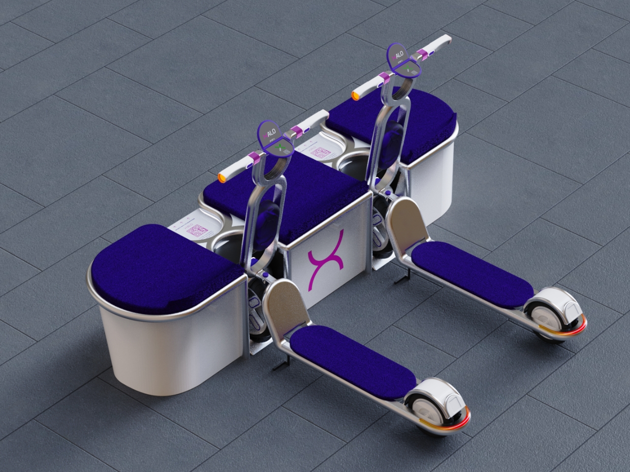 Electric scooter，Safe travel，Traffic solution，Xalo Mobile System，