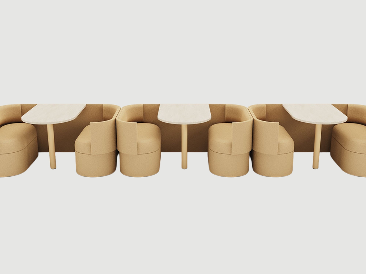 Public Space Furniture，Welfare Furniture，Tate Seat System，Here Now，Modular seat，