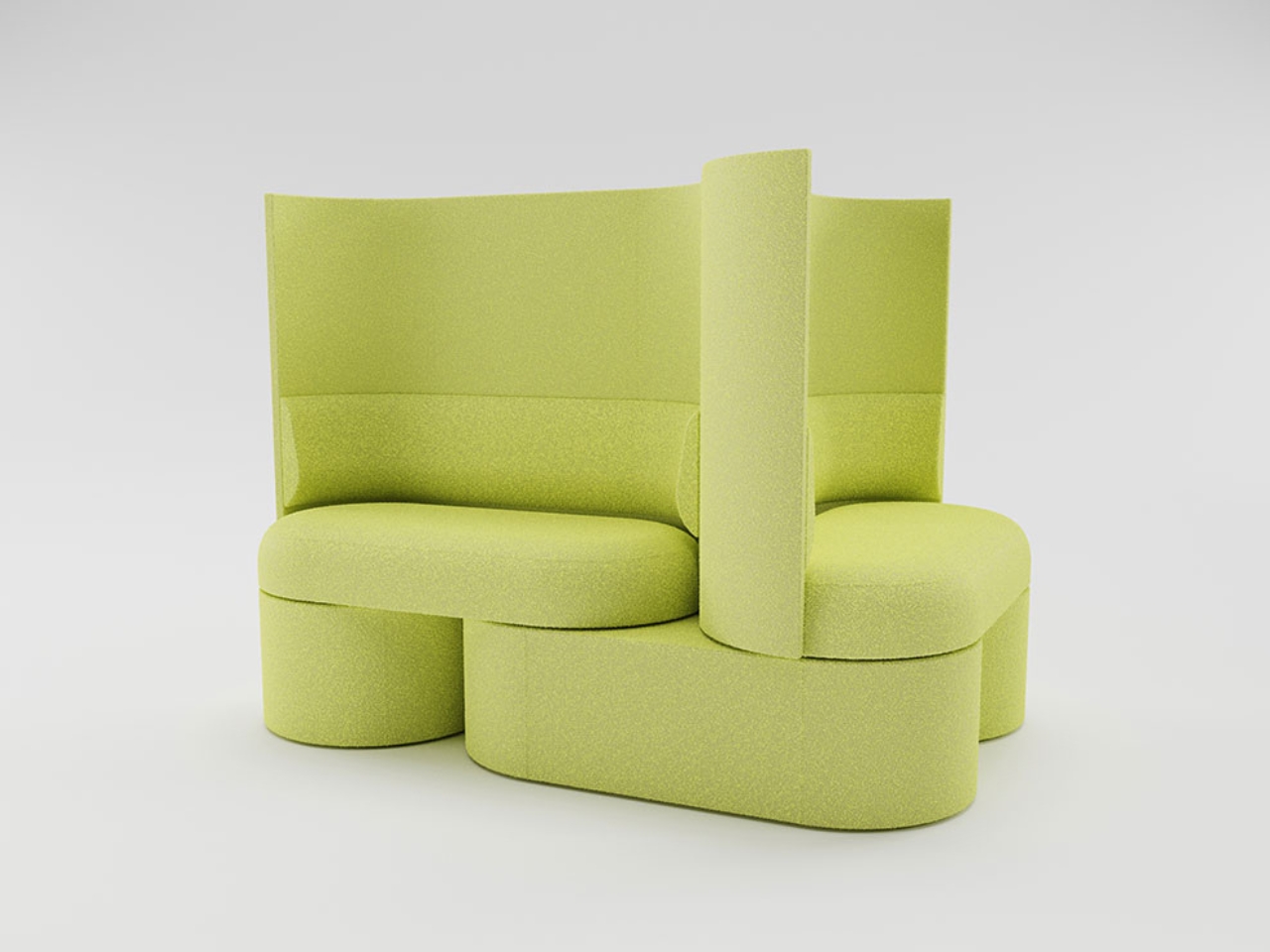 Public Space Furniture，Welfare Furniture，Tate Seat System，Here Now，Modular seat，