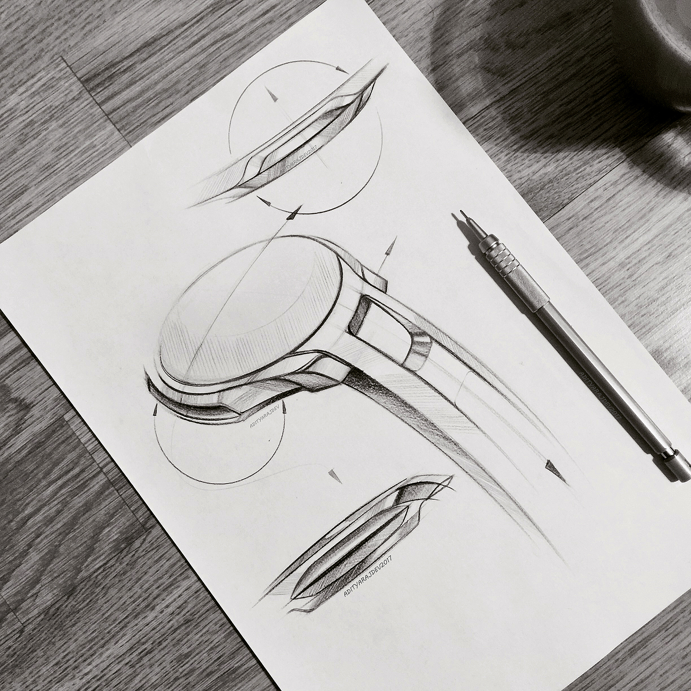 Hand drawn，