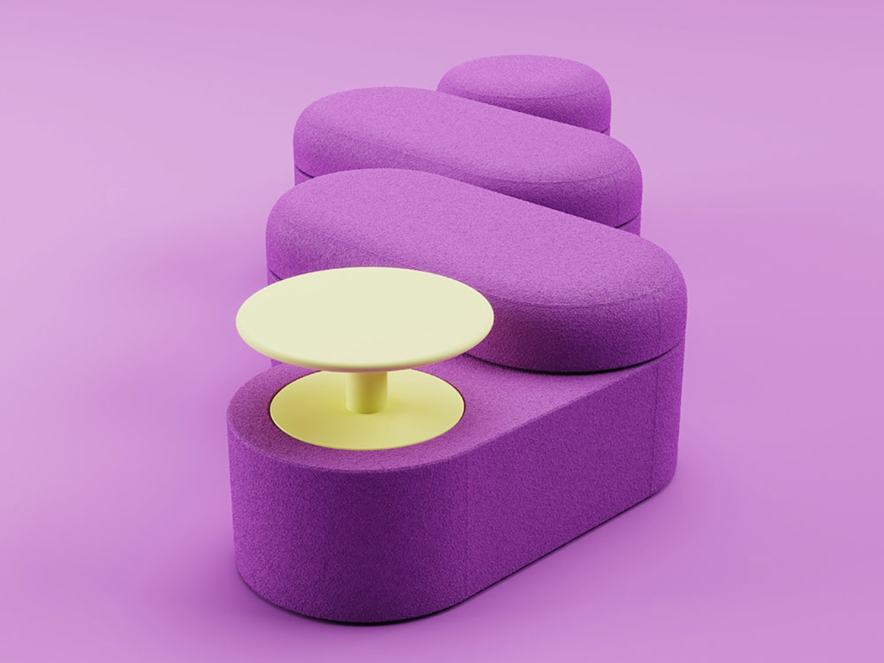 Public Space Furniture，Welfare Furniture，Tate Seat System，Here Now，Modular seat，